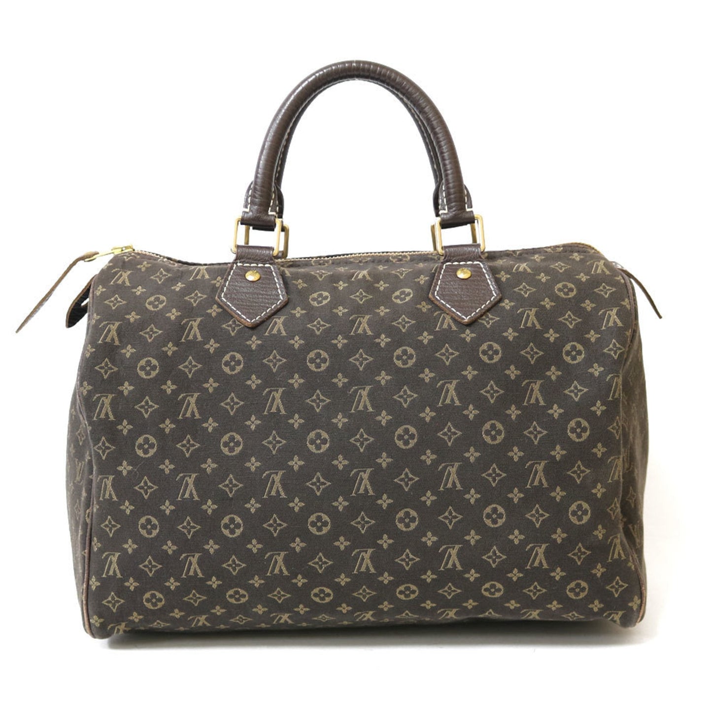 Louis Vuitton Boston Bag Mini Run Handbag Brown Ladies