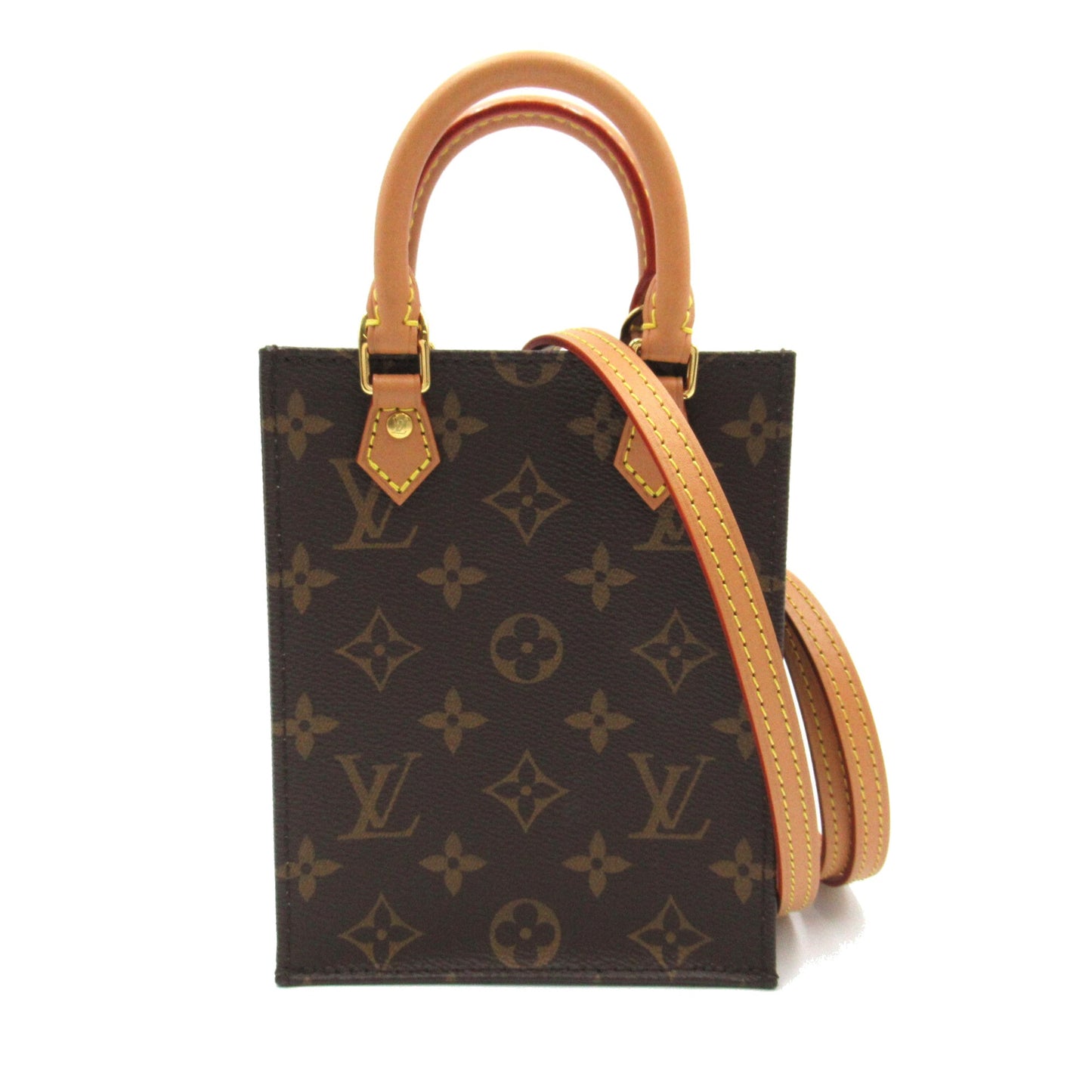 Louis Vuitton Petit Sac Plat Brown Monogram PVC coated canvas Handbag