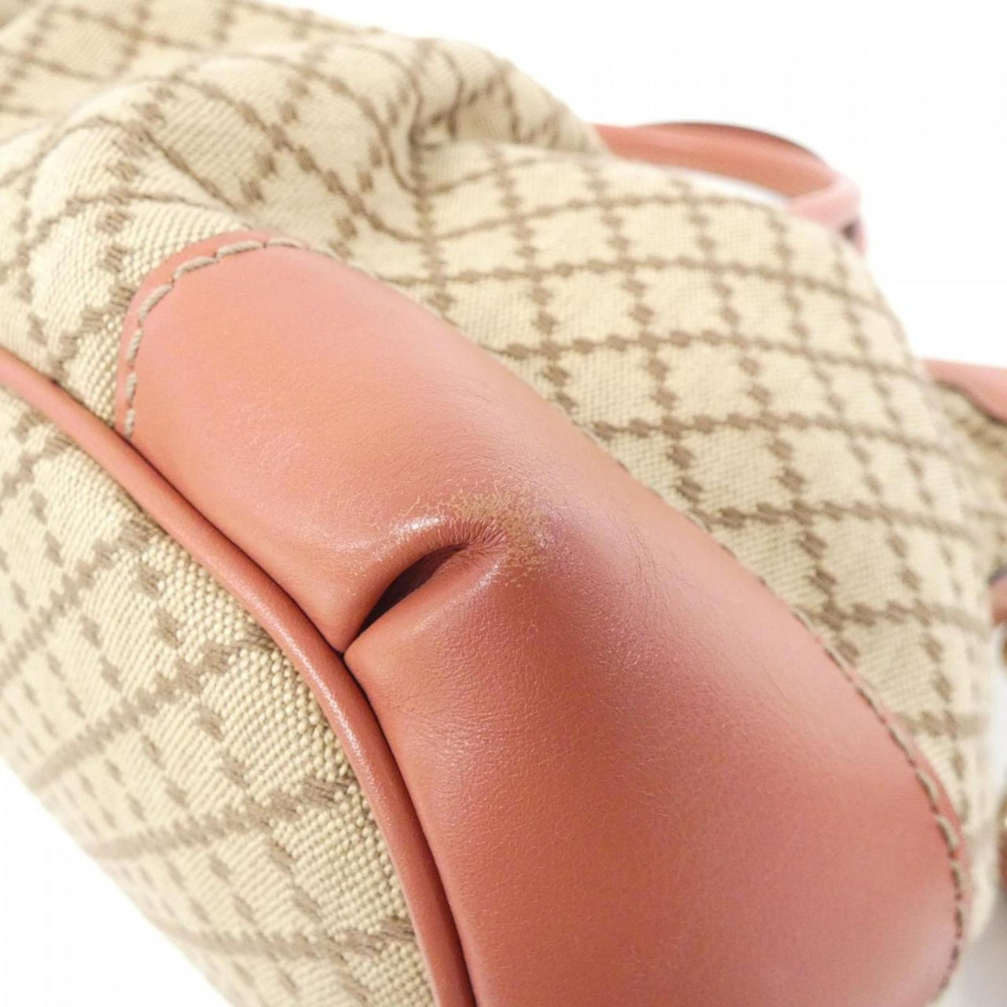 Gucci Leather Canvas Shoulder Bag