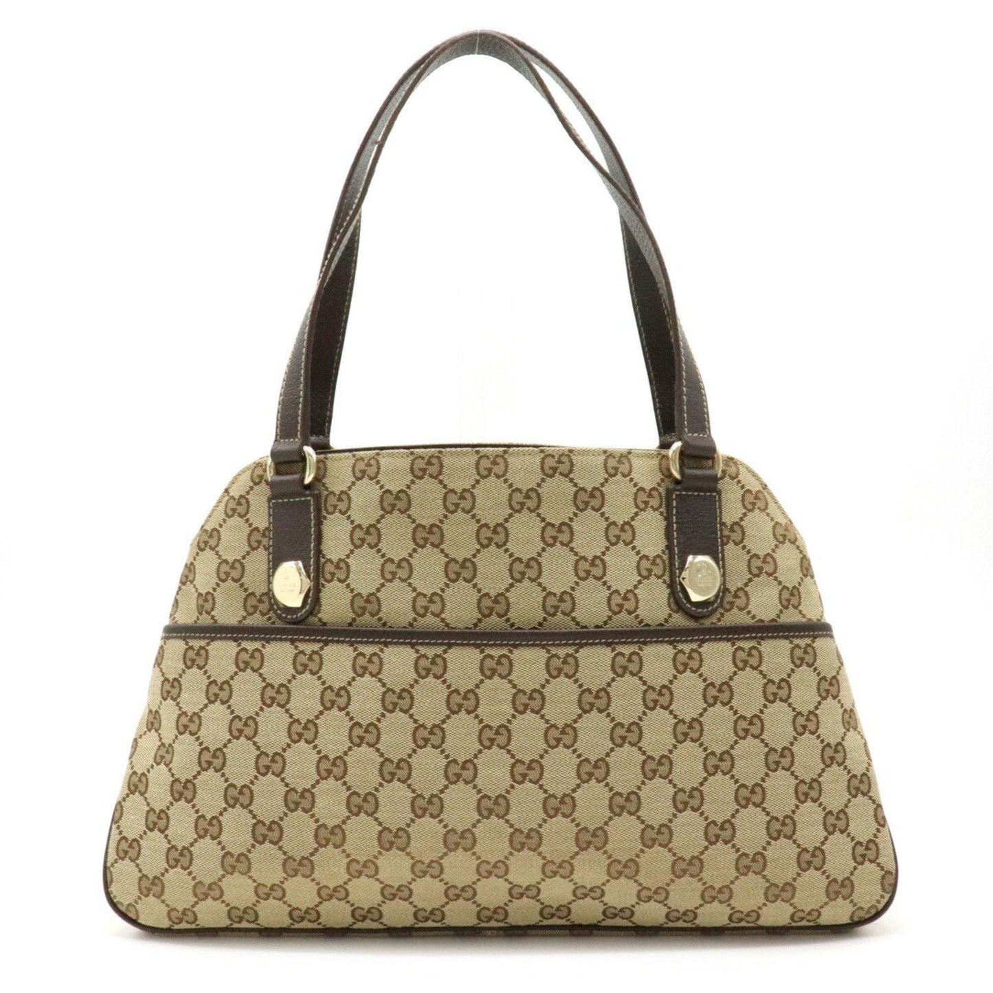 Gucci Lou Leather Canvas Tote