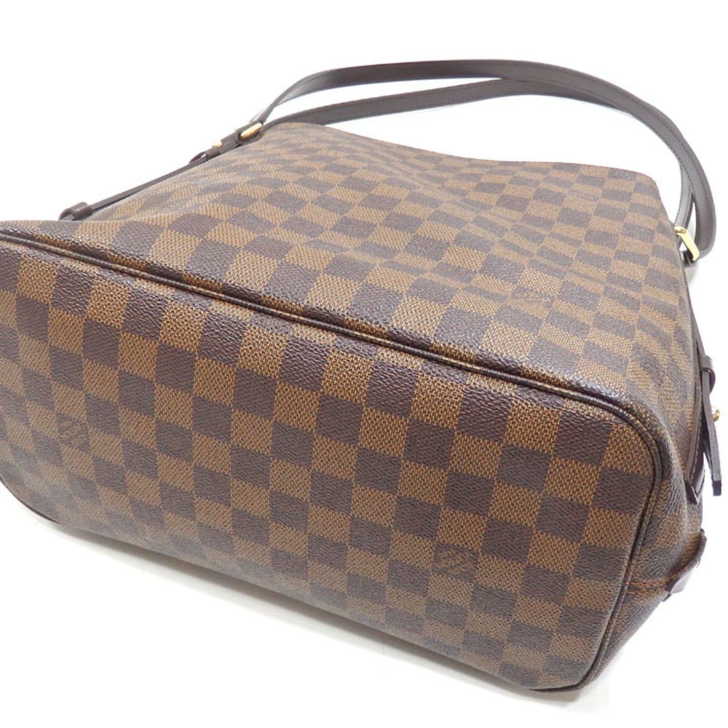 LOUIS VUITTON Shoulder Bag Damier Cava Rivington Women's Ebene