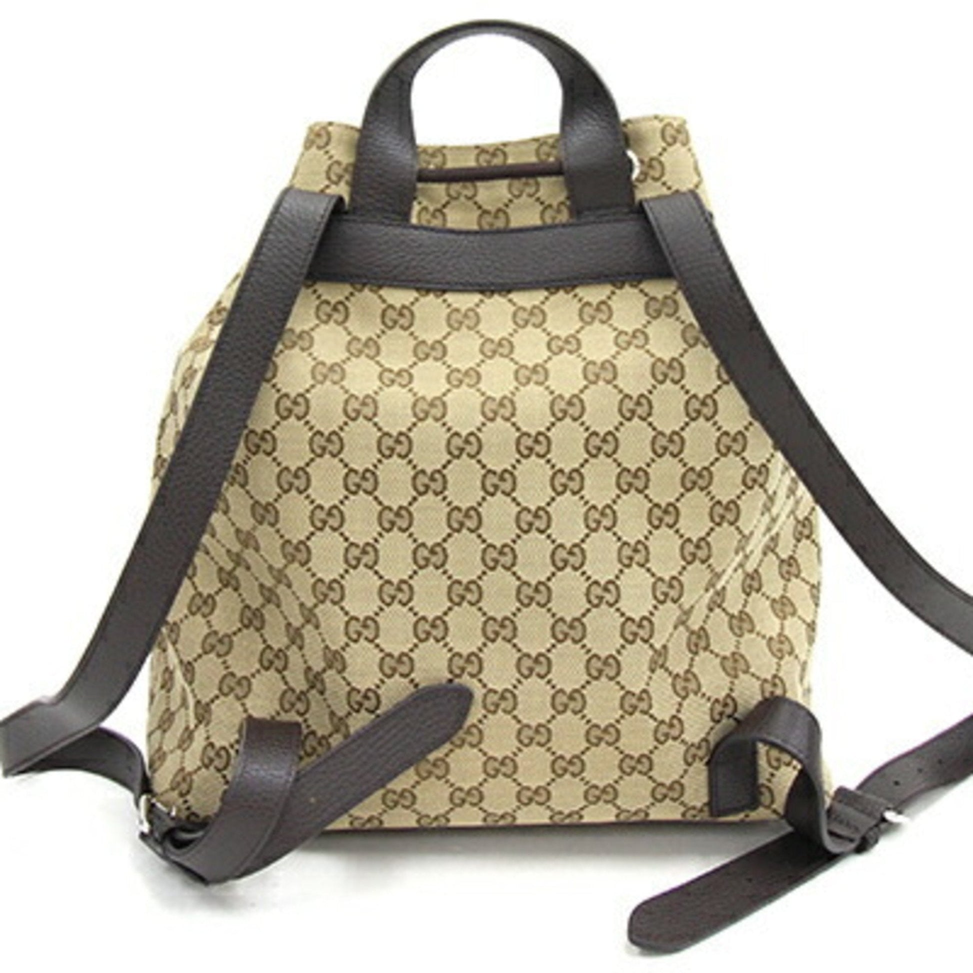 Gucci Leather Canvas Backpack
