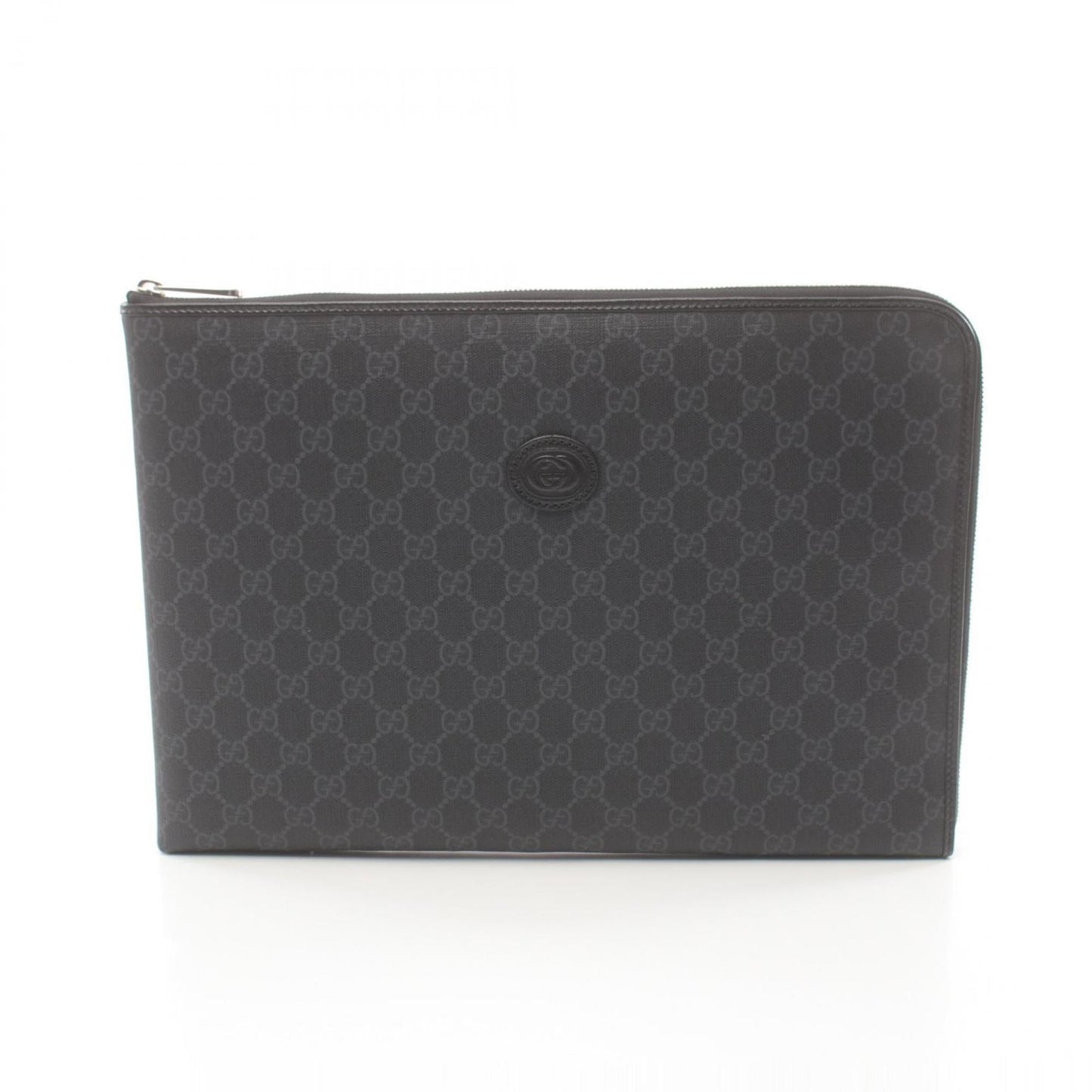 Gucci Leather Canvas Clutch