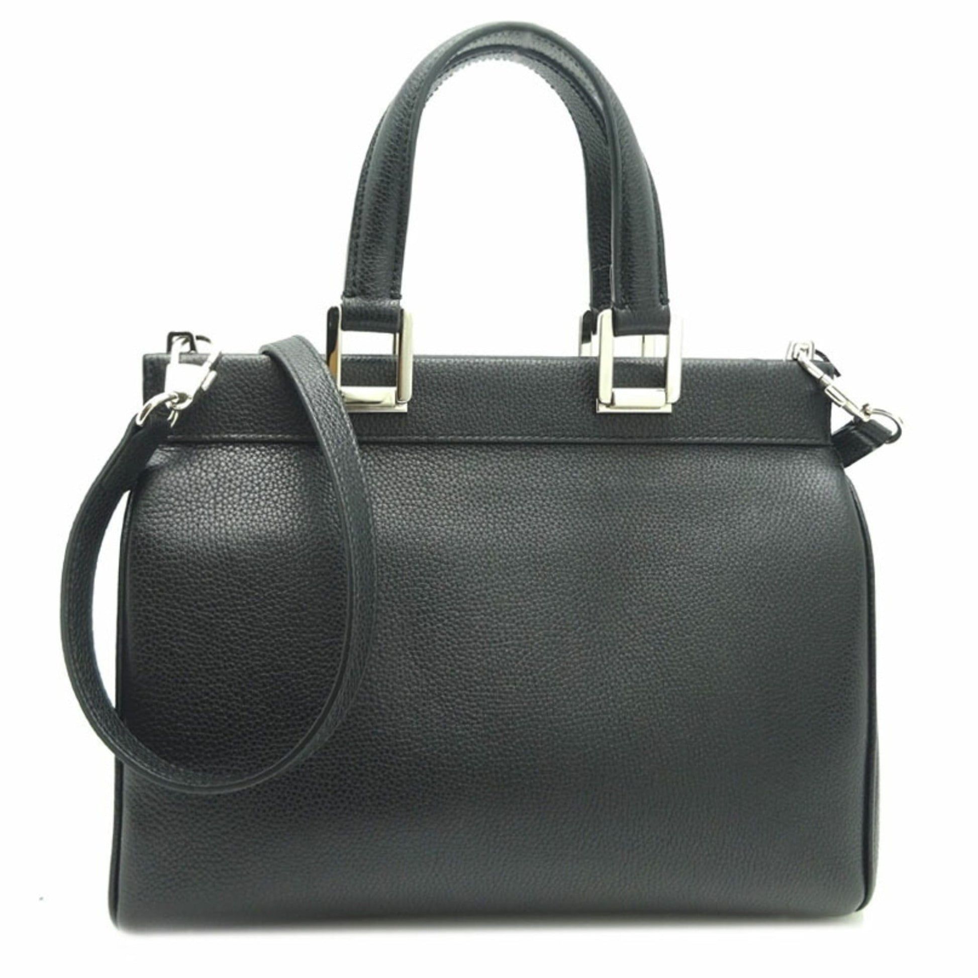 Gucci Black Leather Shoulder Bag Style 8