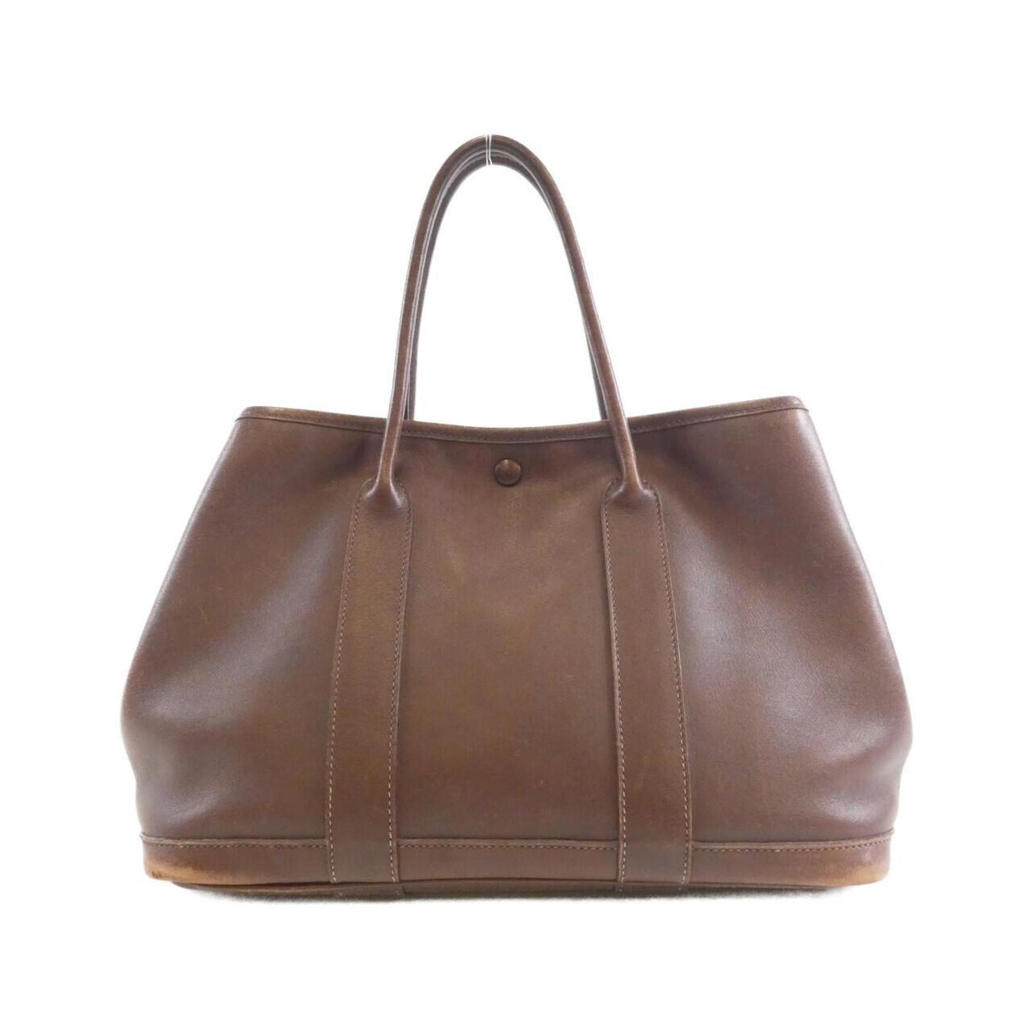 Hermes Havane Swift Leather Silk Handbag ( )