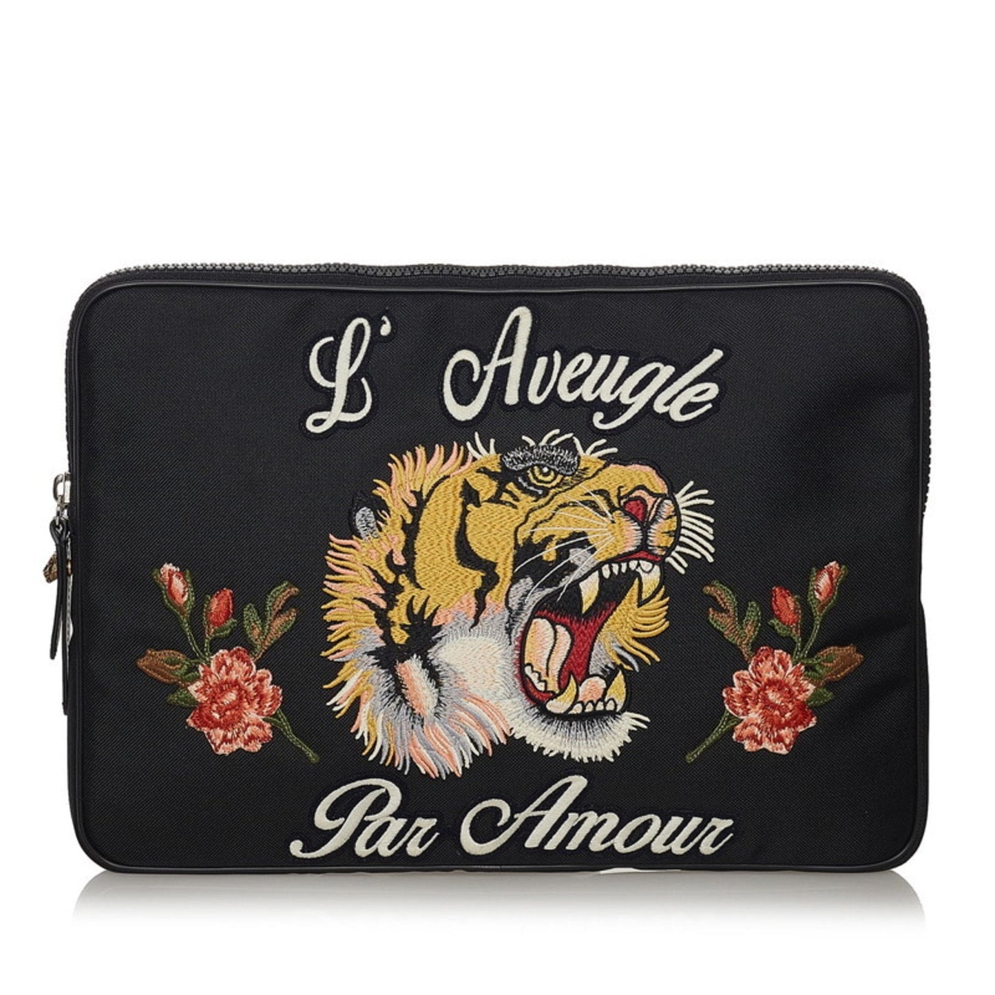 Gucci Black Canvas Clutch