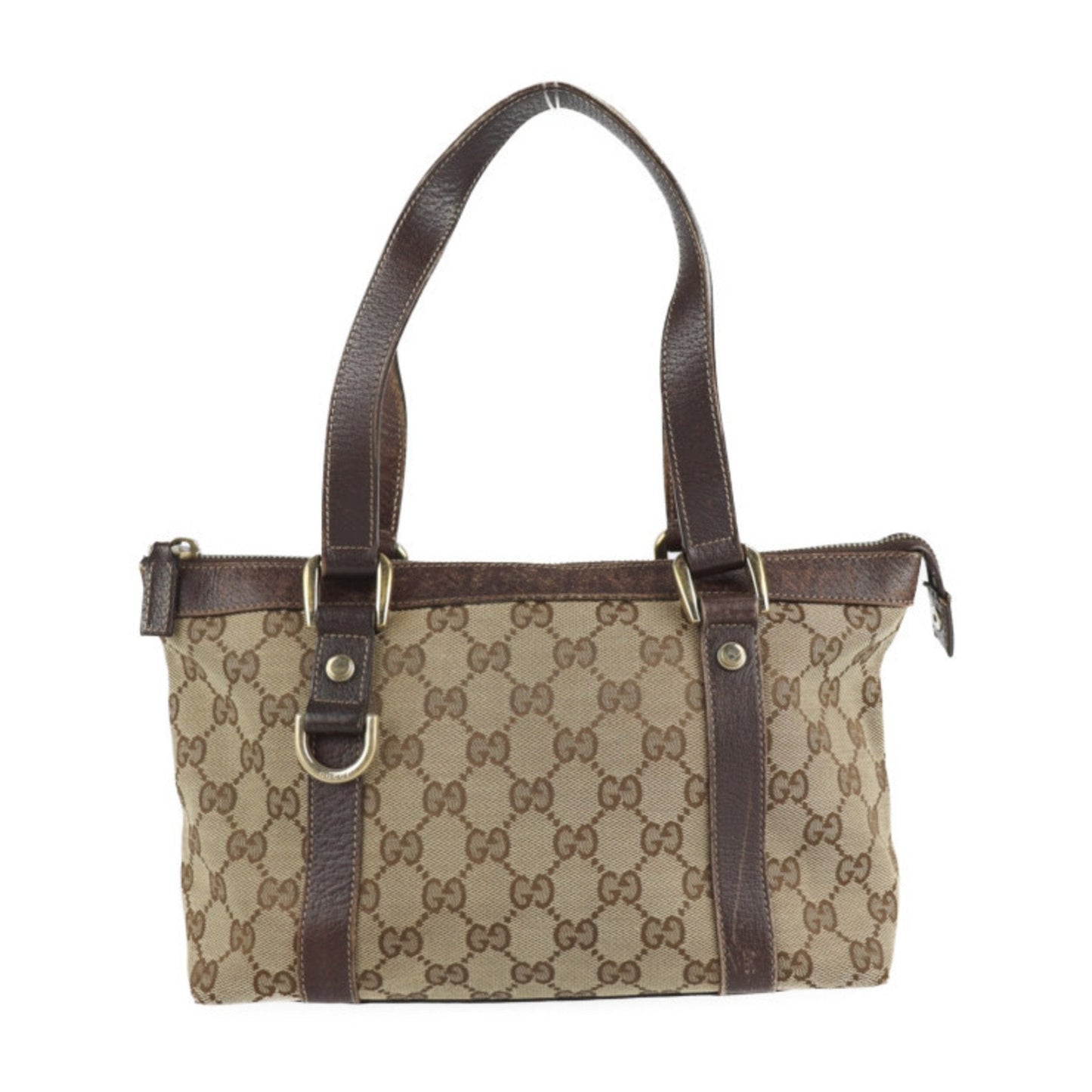 Gucci Lou Leather Canvas Tote