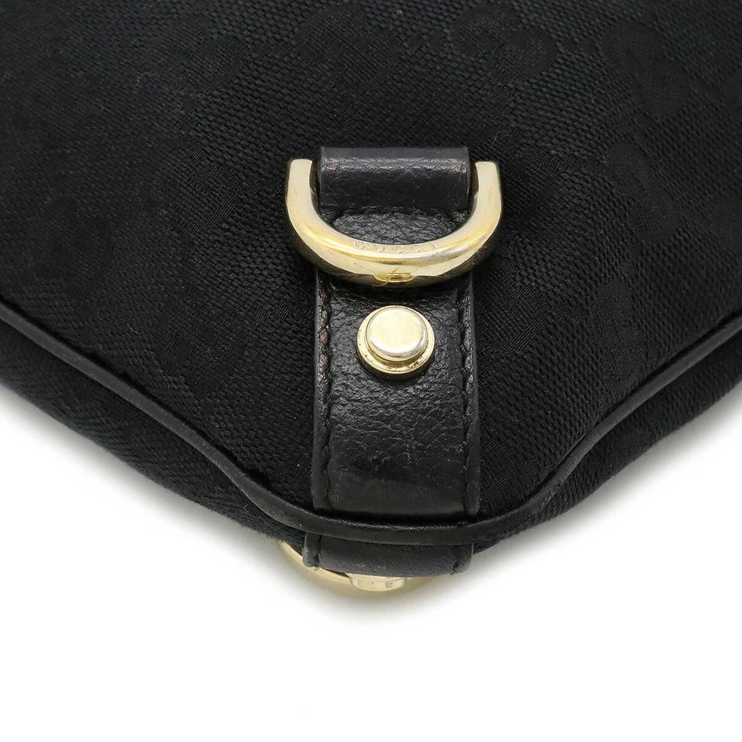 Gucci Leather Canvas Shoulder Bag
