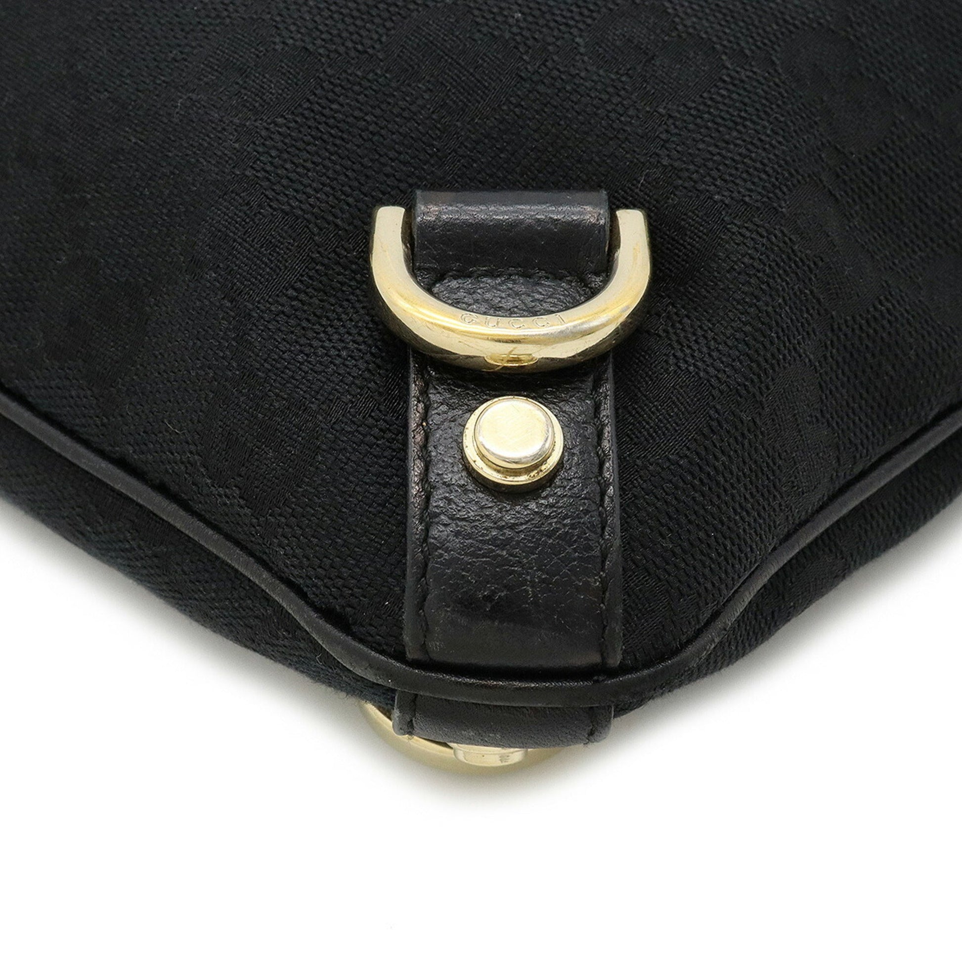 Gucci Leather Canvas Shoulder Bag