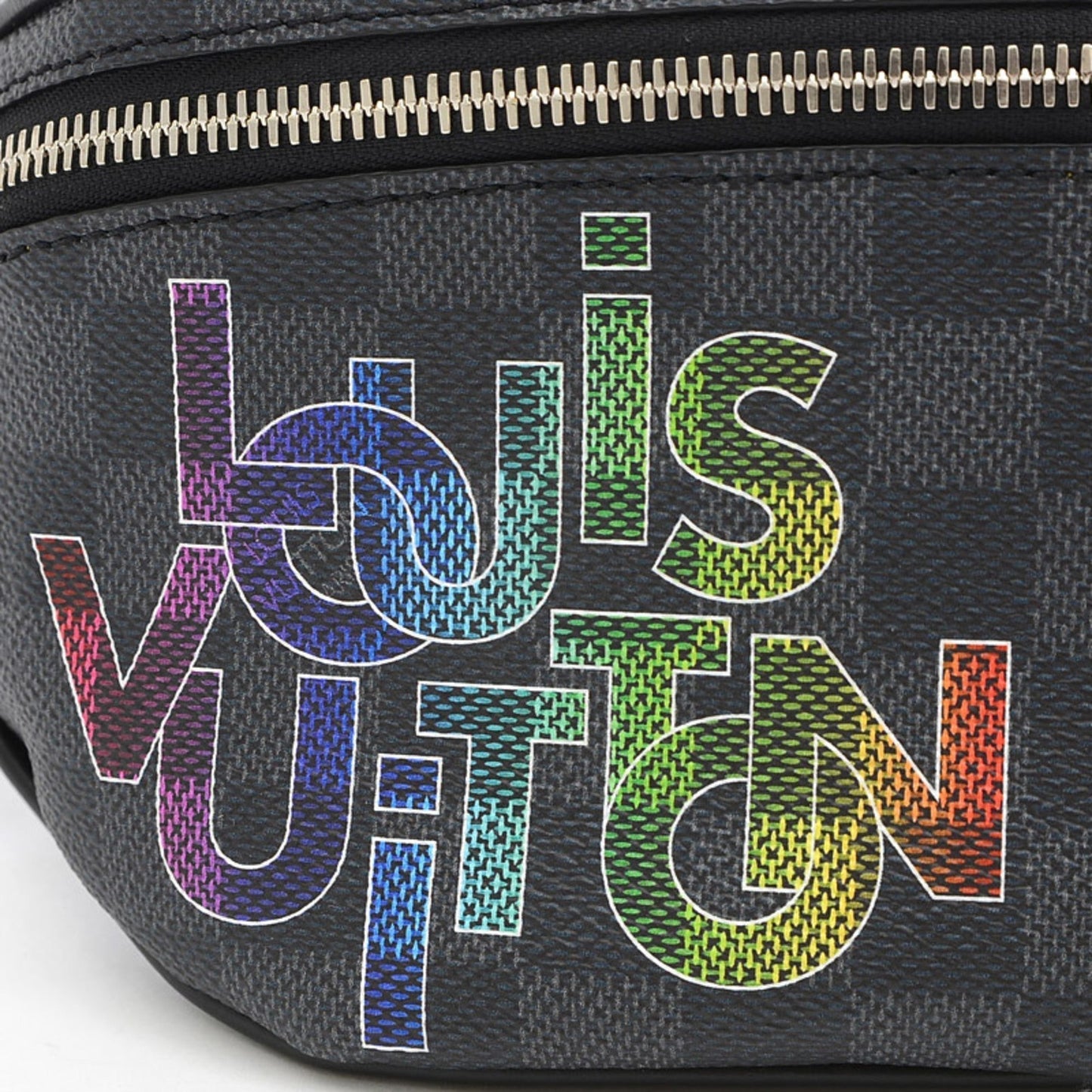 Louis Vuitton Damier Graphite Bum Bag Logo Print Body Men's
