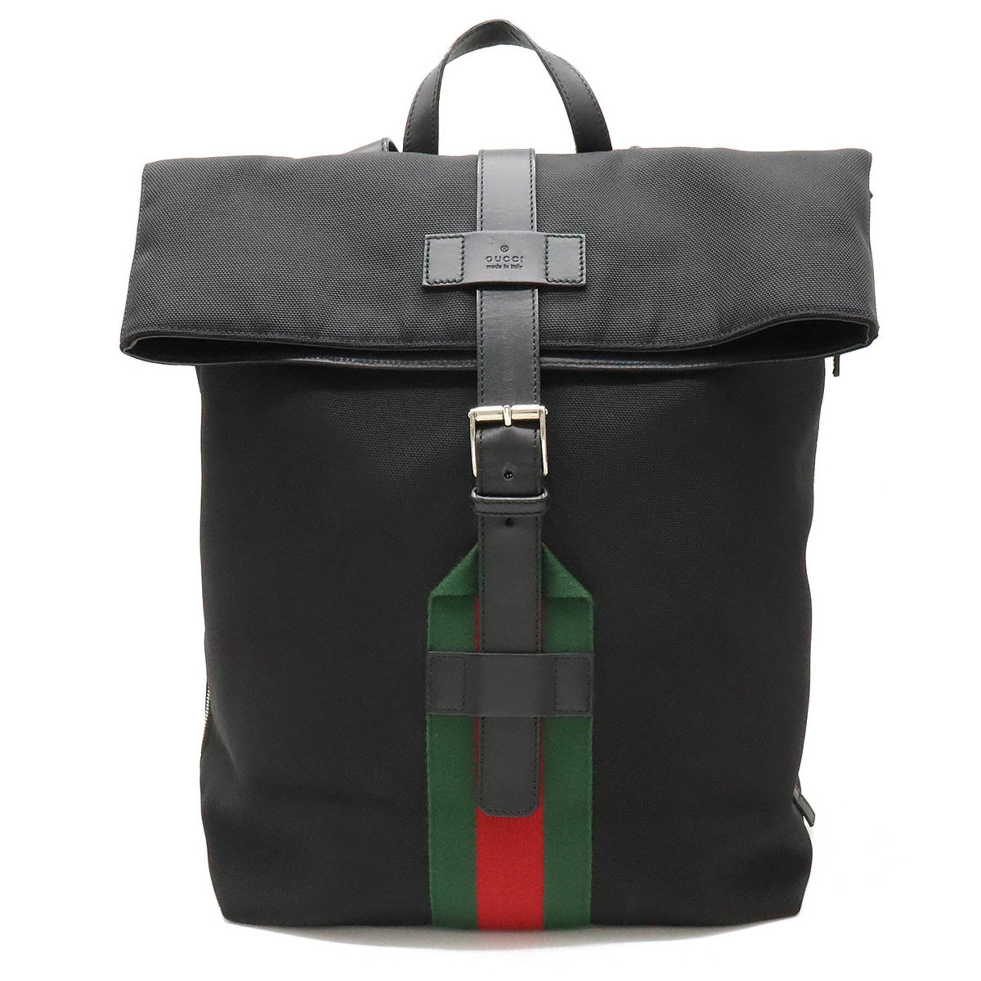 Gucci Leather Canvas Backpack