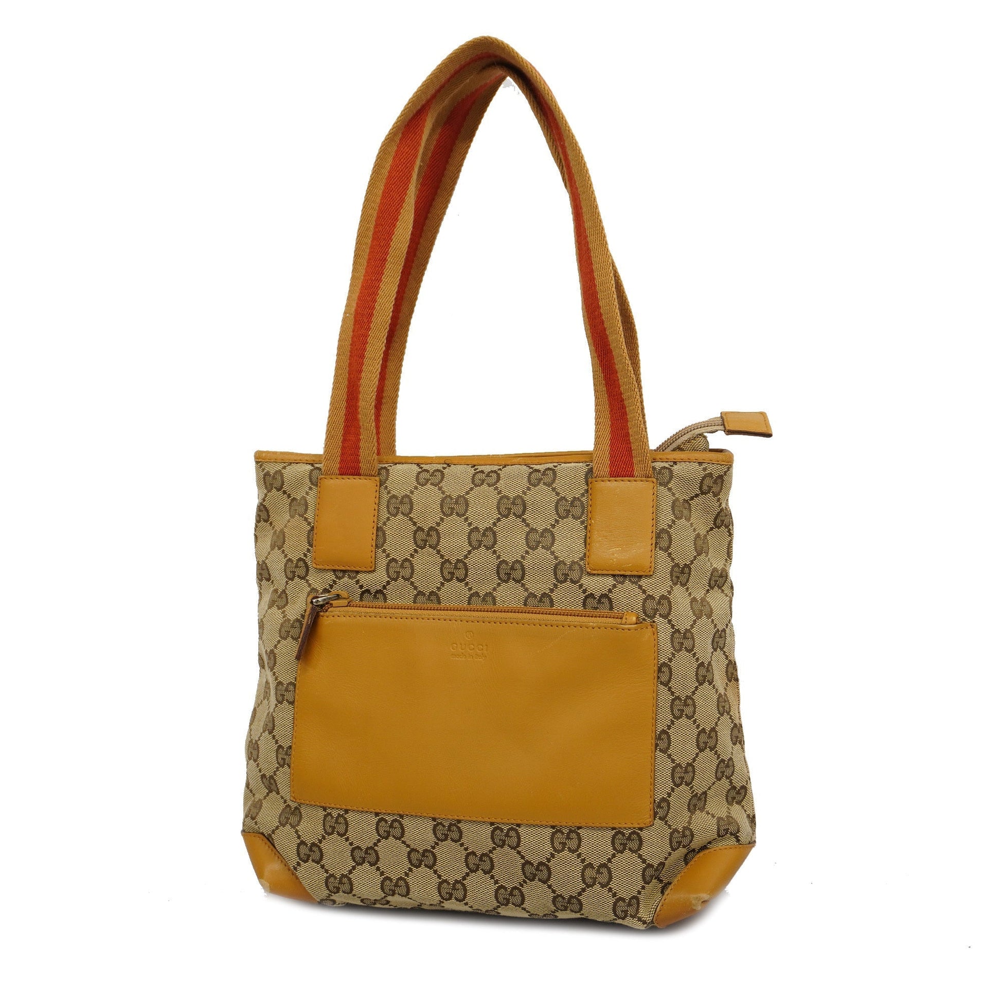 Gucci Leather Canvas Tote