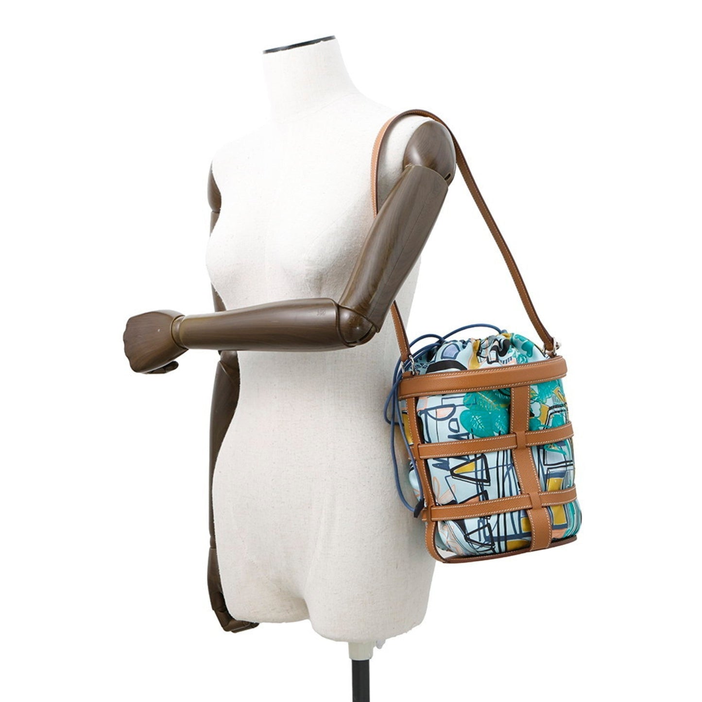 Hermes Brown Epsom Leather Pouch Shoulder Bag ( )