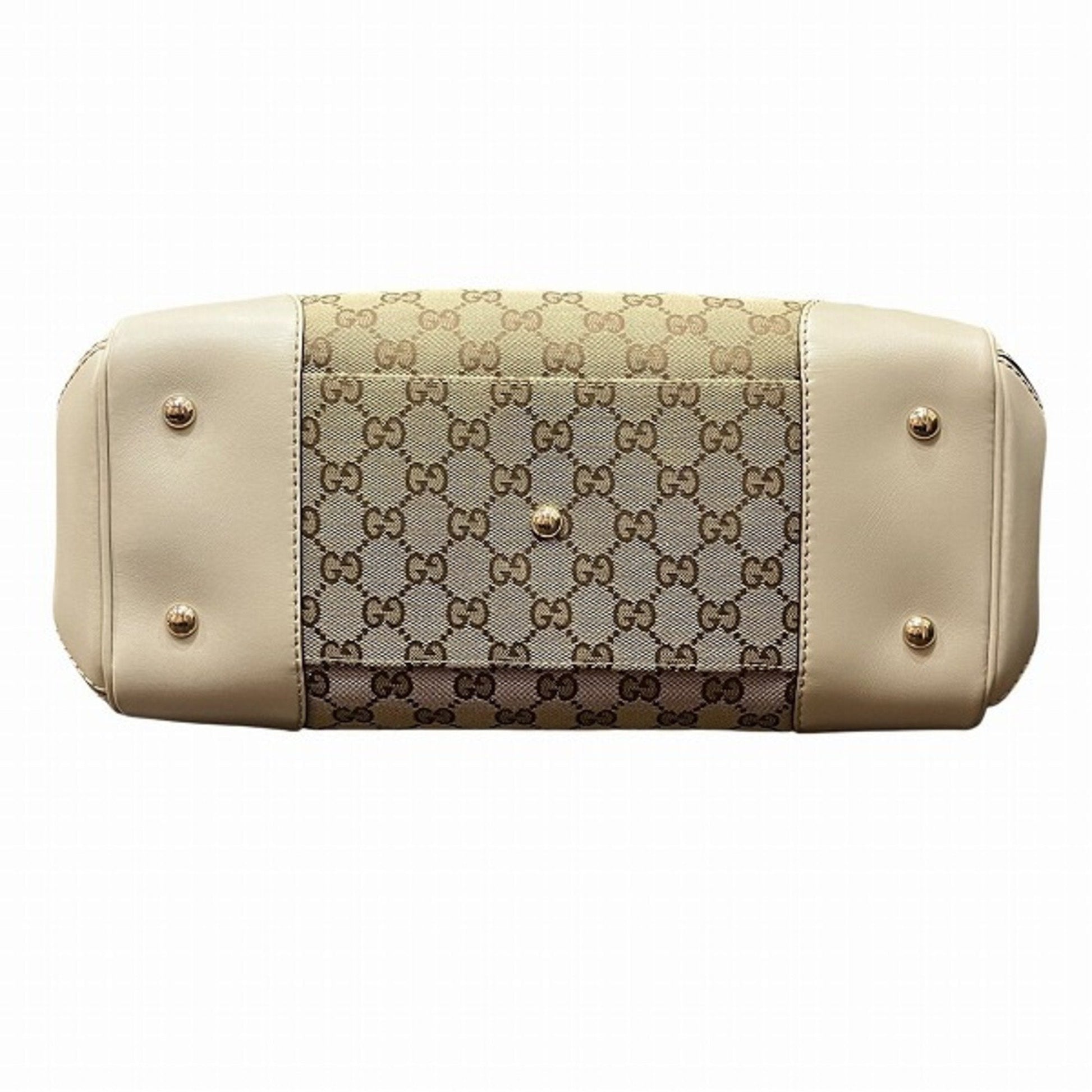 Gucci Leather Canvas Tote
