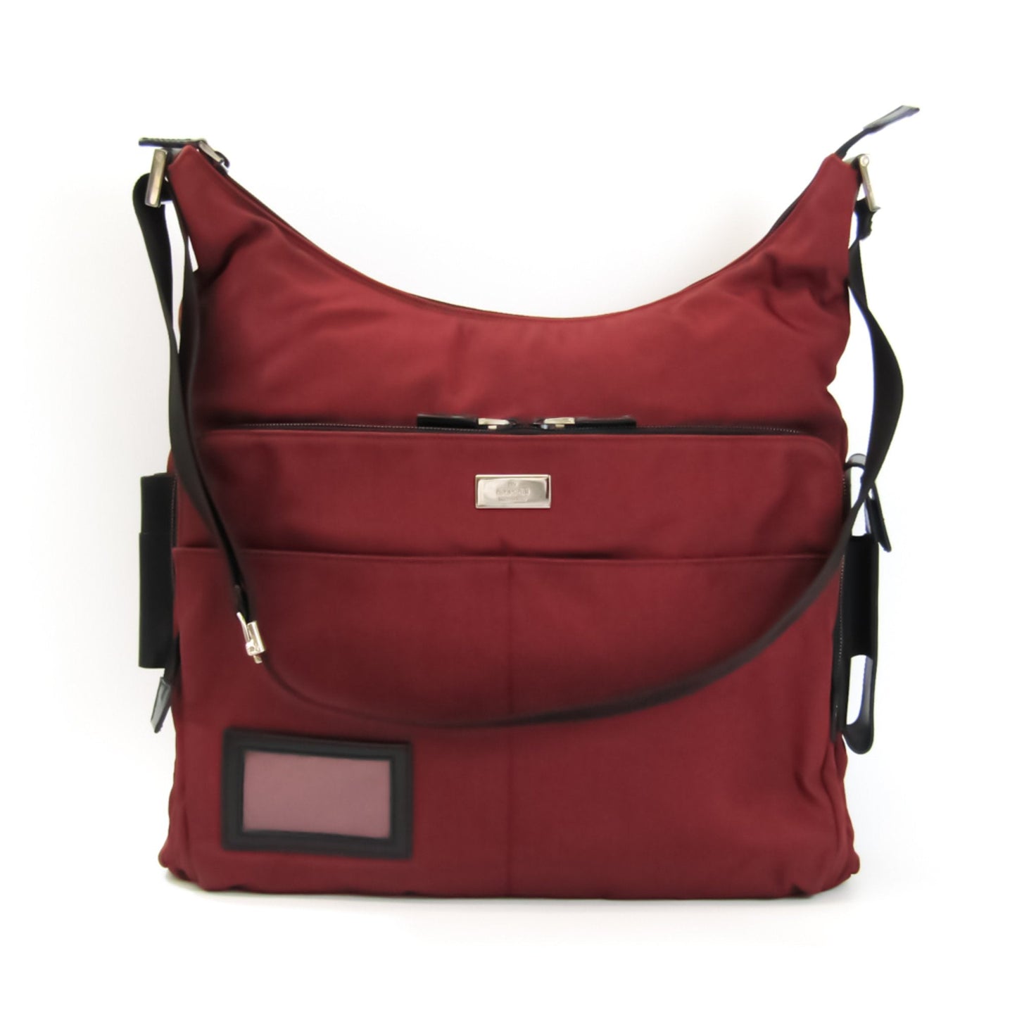 Gucci Lou Nylon Leather Canvas Shoulder Bag