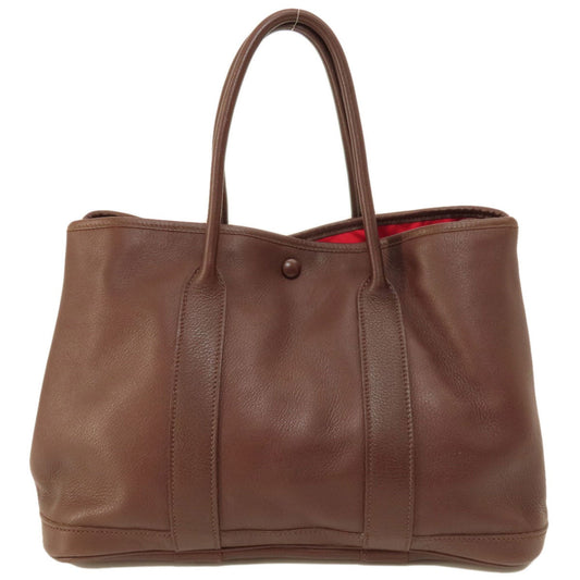 Hermes Brown Swift Leather Tote Bag ( )