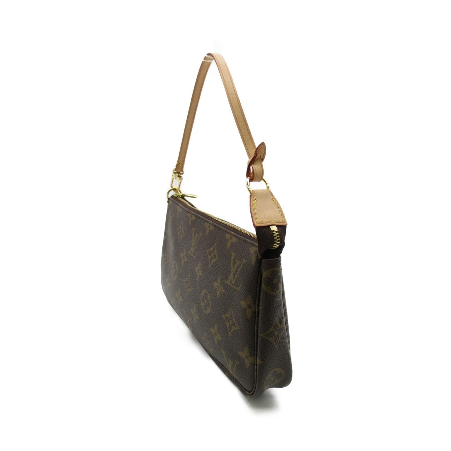 LOUIS VUITTON Pochette Accessoires Accessory Pouch Brown Monogram PVC coated canvas Clutch