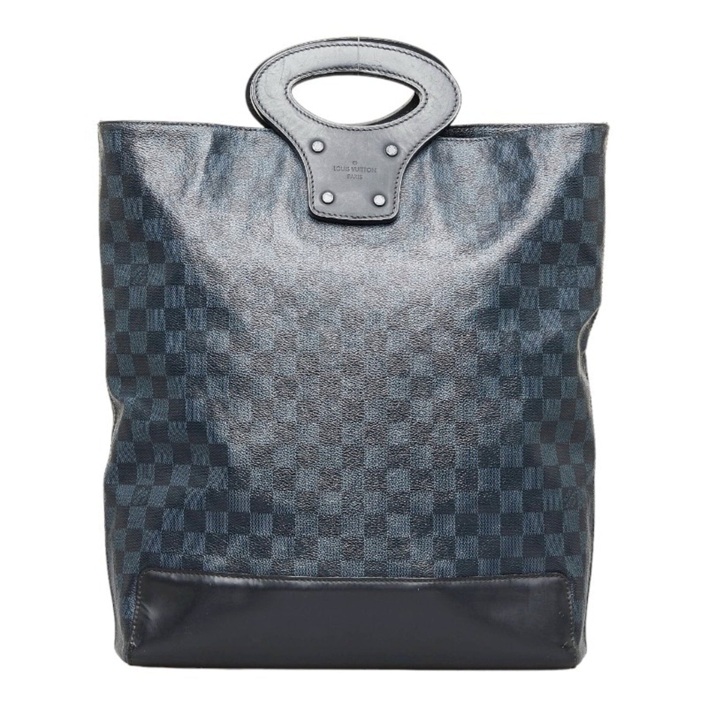 LOUIS VUITTON Damier Cobalt Tote NS Handbag Shoulder Bag Navy PVC Leather Women's