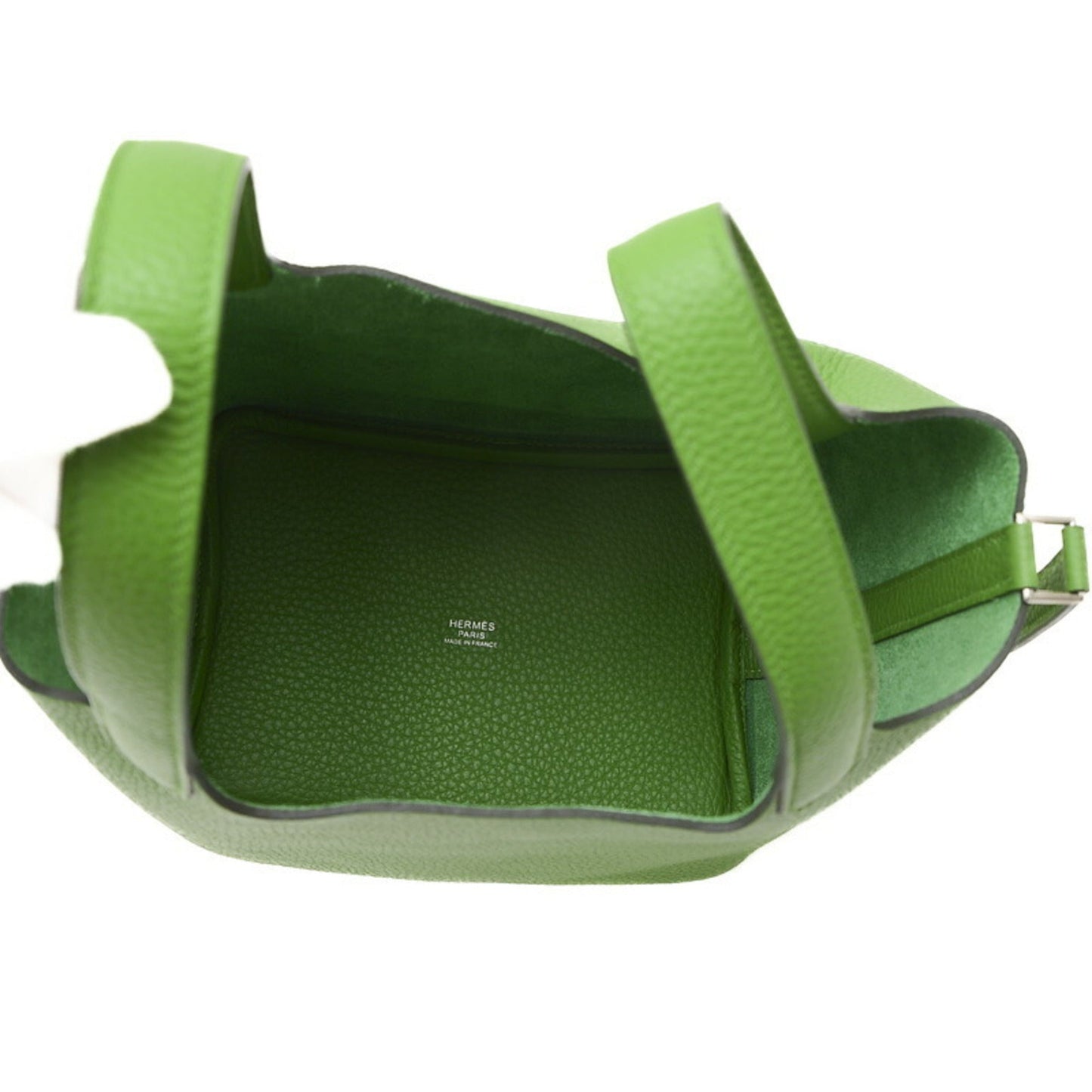 Hermes Green Vert Taurillon Clemence Leather Handbag ( )