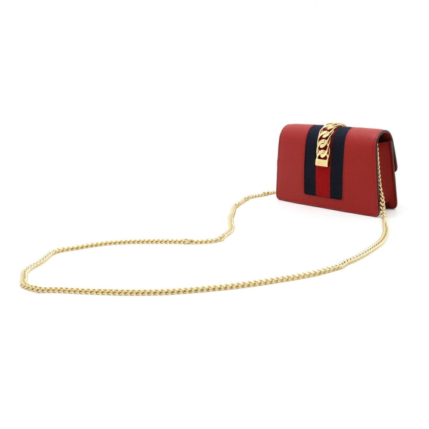 Gucci Pochette Chain Leather Shoulder Bag
