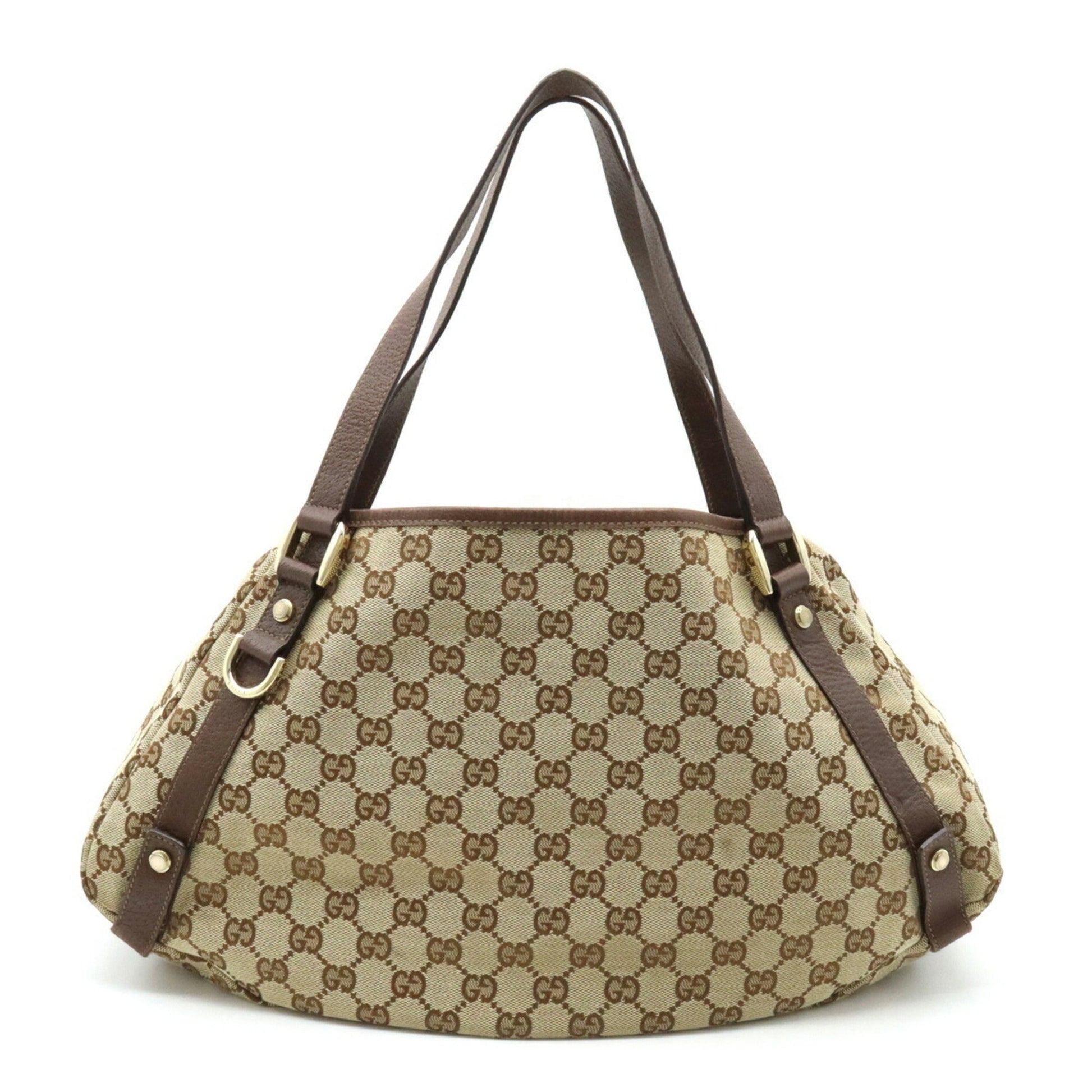 Gucci Leather Canvas Tote