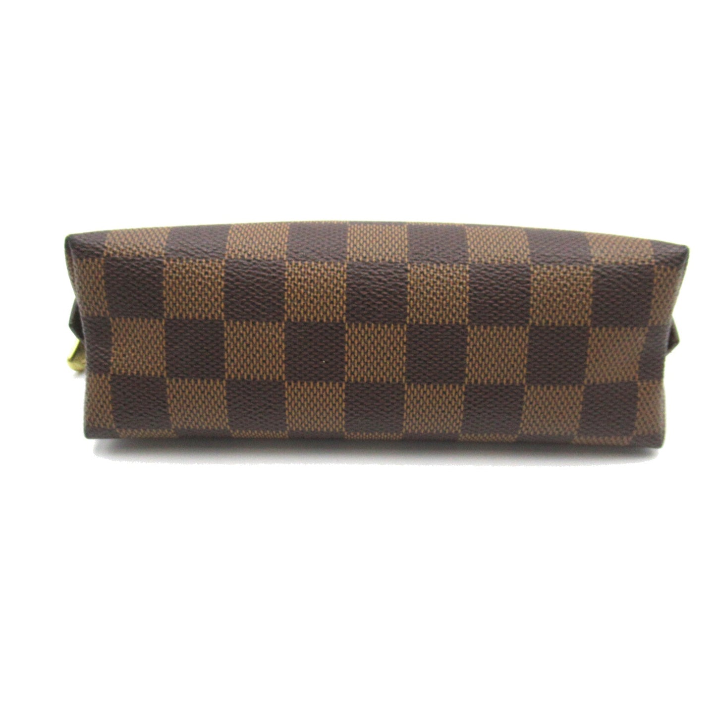 LOUIS VUITTON Pochette Cosmetic PM Brown Ebene Damier PVC coated canvas Clutch