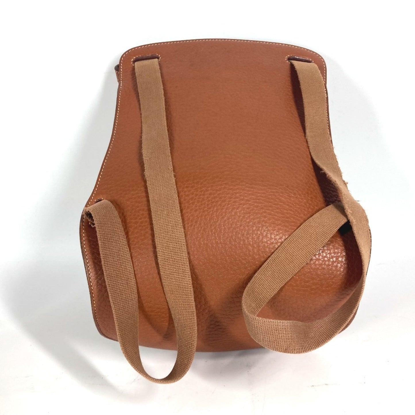 Hermes Brown Leather Backpack ( )