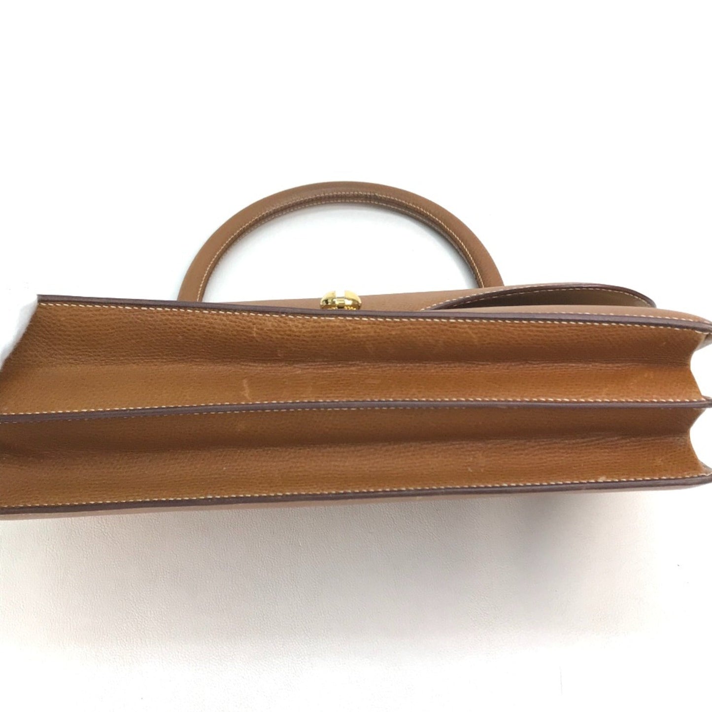 Hermes Brown Leather Handbag ( )