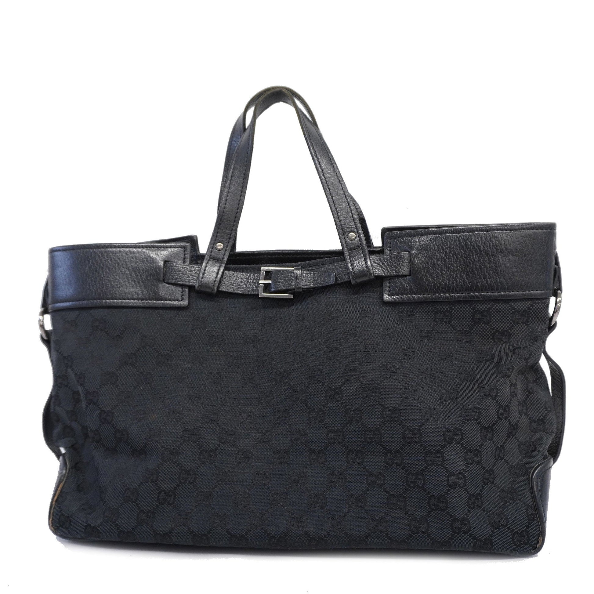 Gucci Leather Canvas Tote