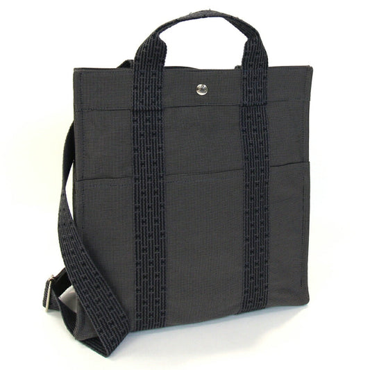 Hermes Gray Canvas Backpack ( )