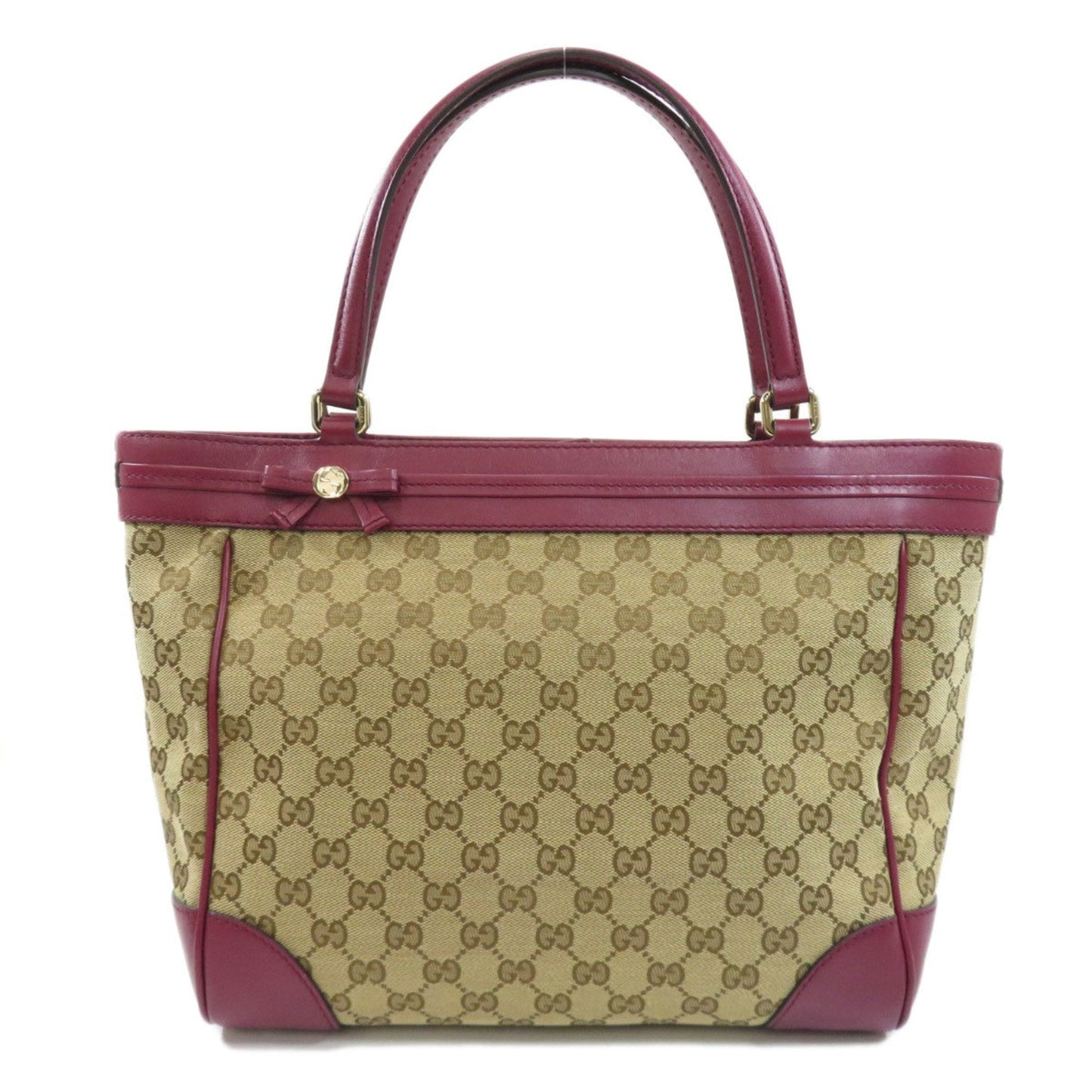 Gucci Lou Leather Canvas Tote