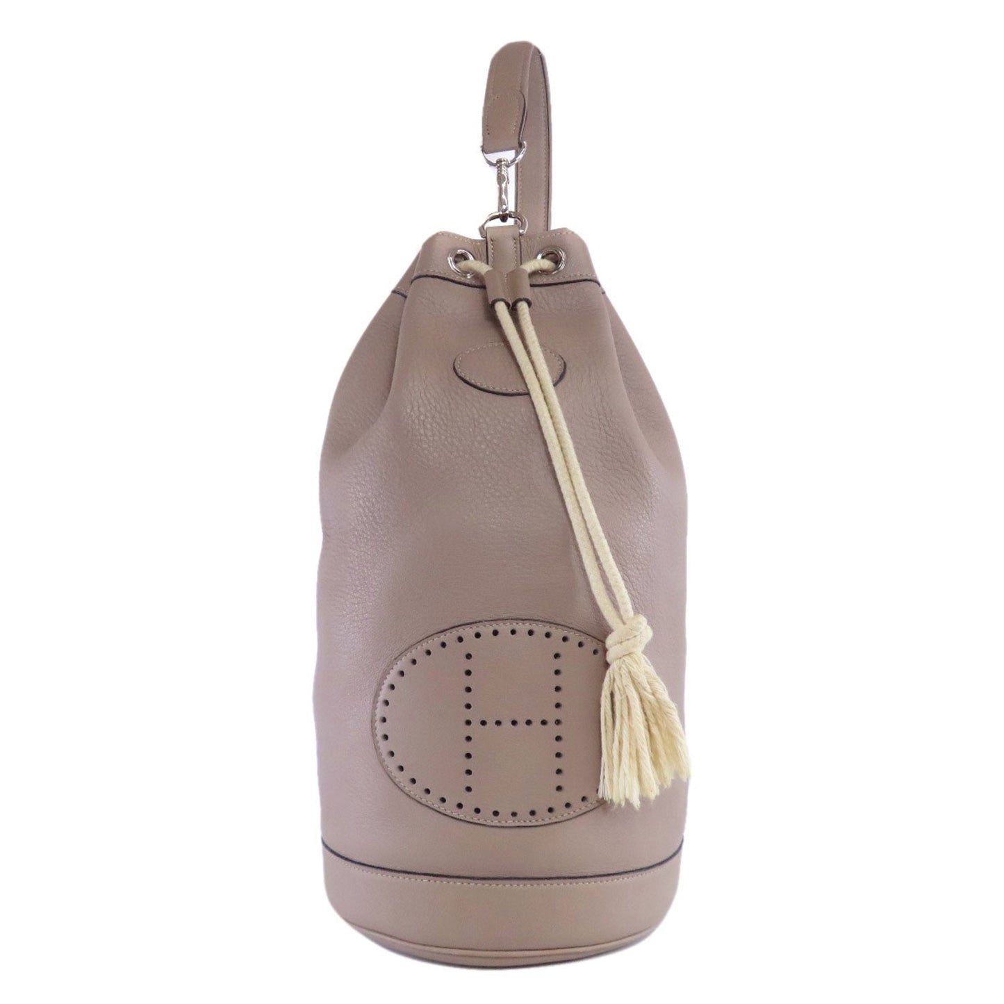 Hermes Gray Leather Tote Bag ( )