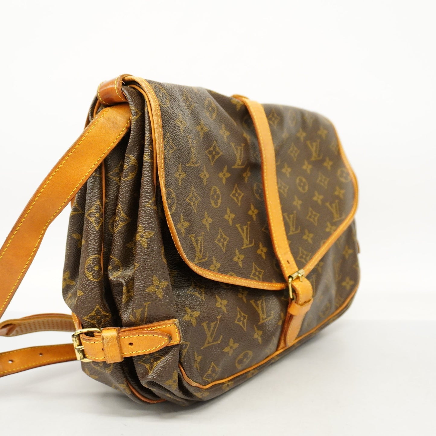 Louis VuittonAuth Monogram Saumur 35 Women's Shoulder Bag