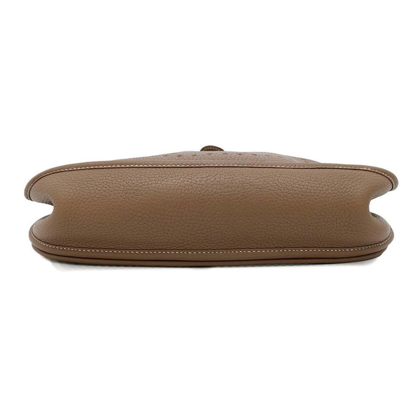 Hermes Etoupe Gray Taurillon Clemence Leather Shoulder Bag ( )