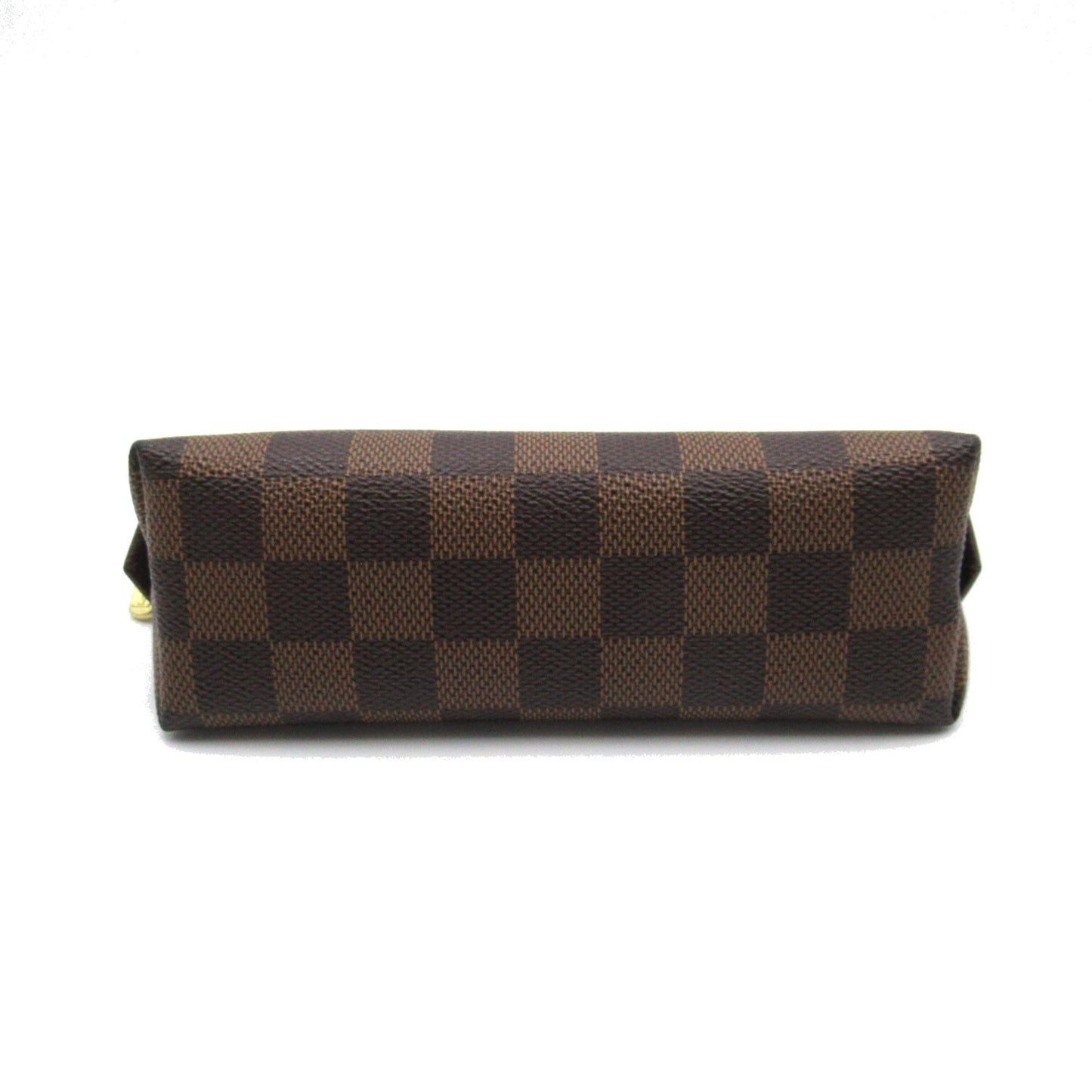 LOUIS VUITTON Pochette Cosmetic PM Brown Damier PVC coated canvas Clutch