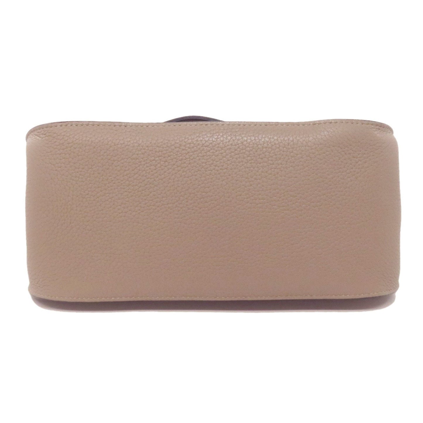 Hermes Gray Taurillon Clemence Leather Shoulder Bag ( )