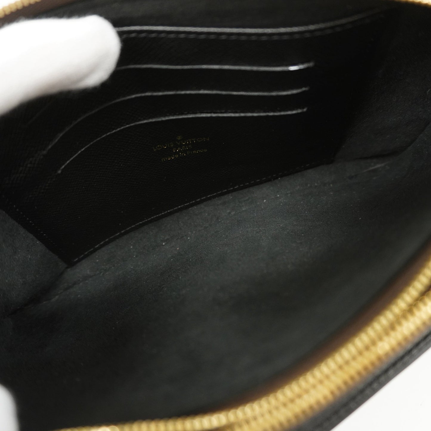 Louis VuittonAuth Monogram Reverse Pochette Double Zip Women's Shoulder Shoulder Bag