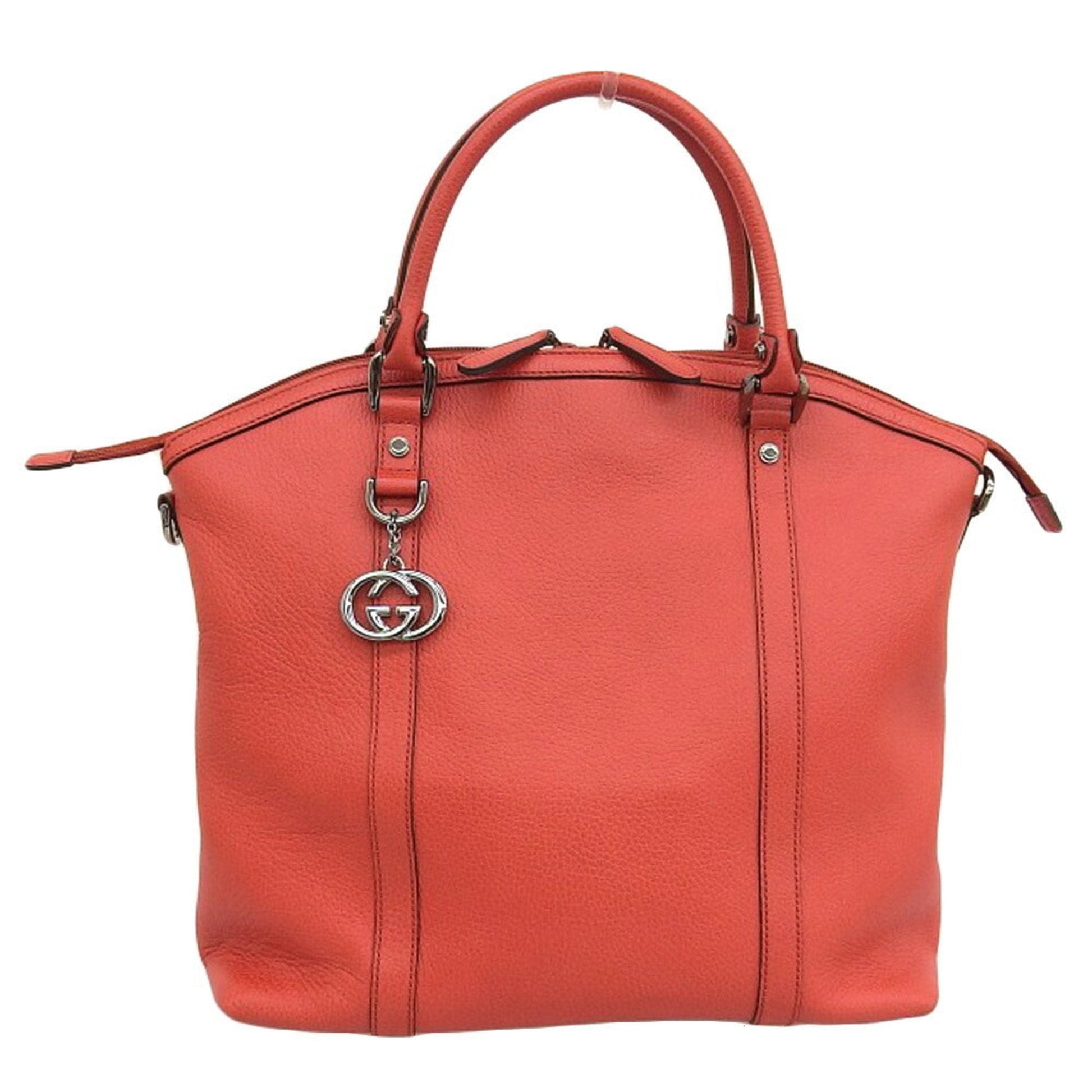 Gucci Red Leather Shoulder Bag Style 2