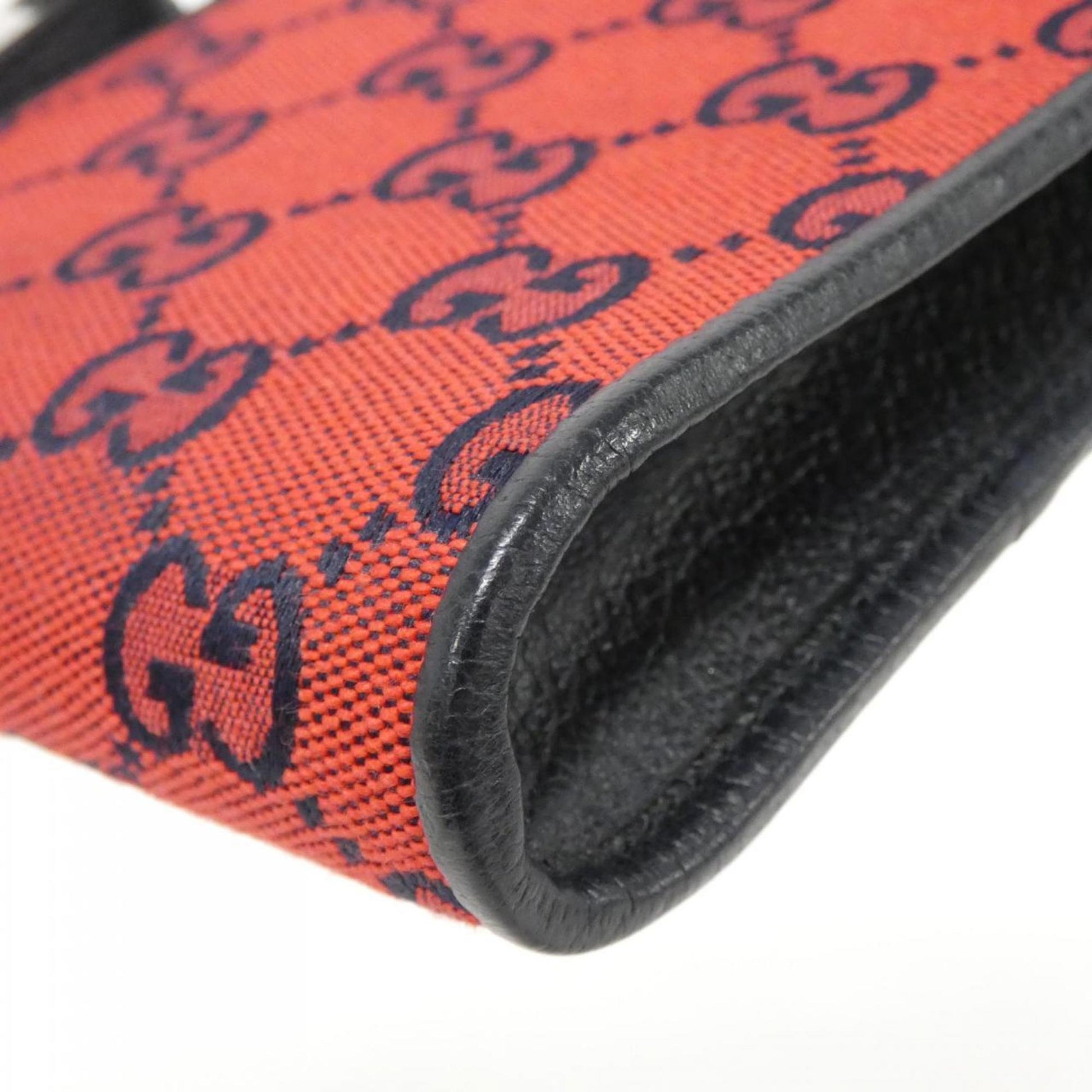 Gucci Leather Canvas Shoulder Bag