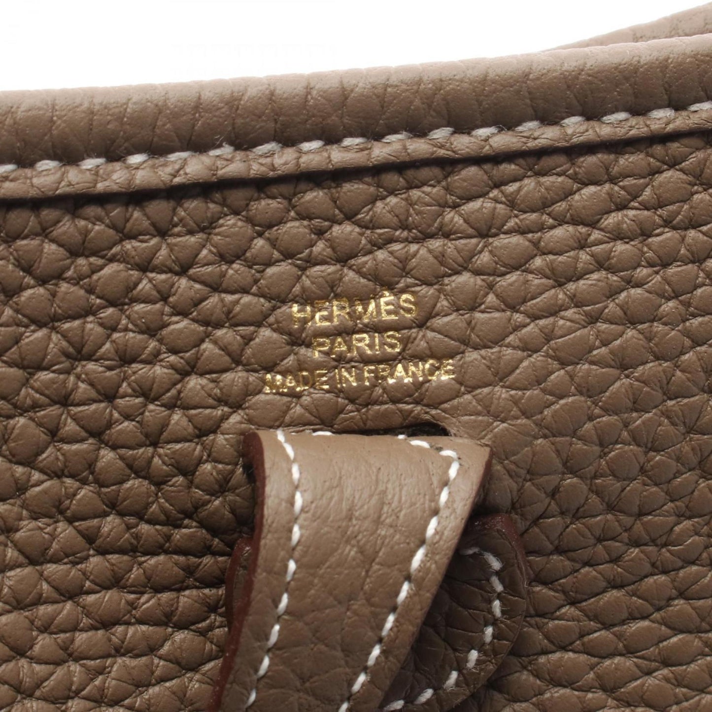 Hermes Evelyne Brown Taurillon Clemence Leather Shoulder Bag ( )