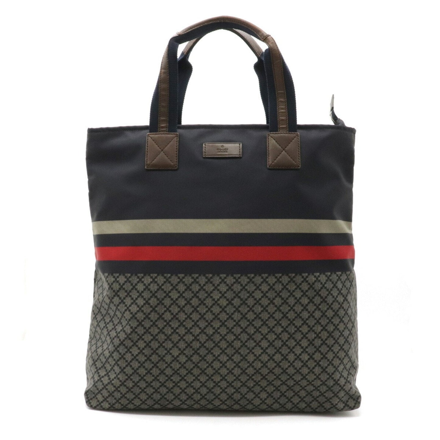 Gucci Lou Nylon Leather Tote