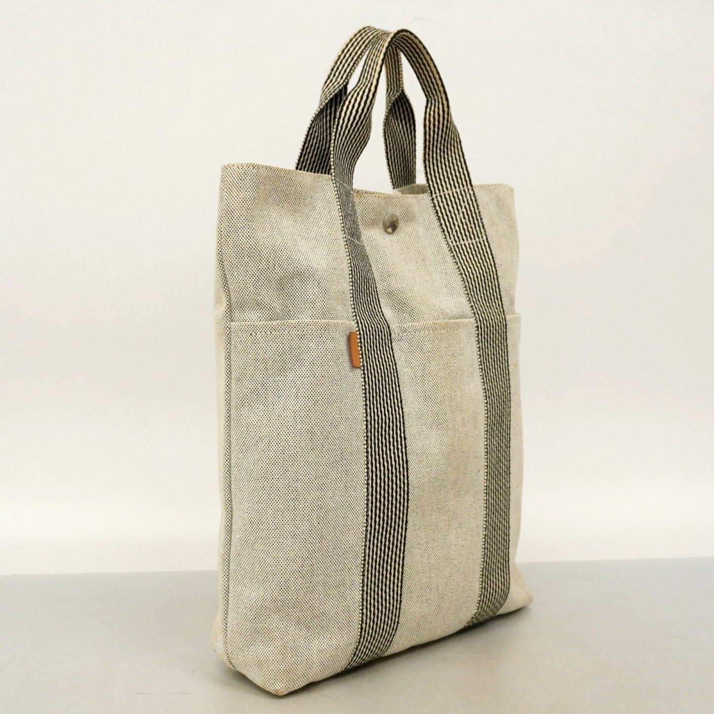 Hermes Gray Canvas Tote Bag ( )