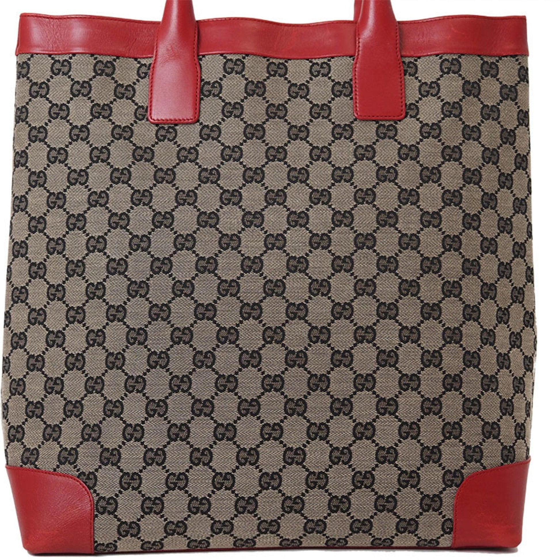 Gucci Leather Canvas Tote