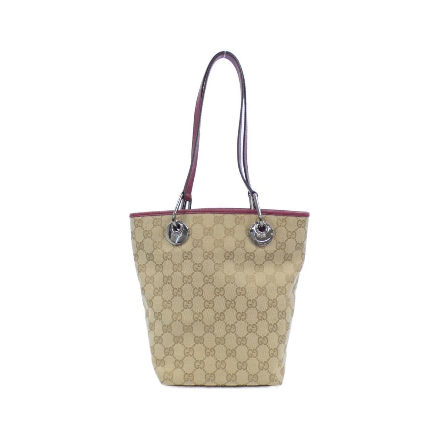 Gucci Leather Canvas Handbag