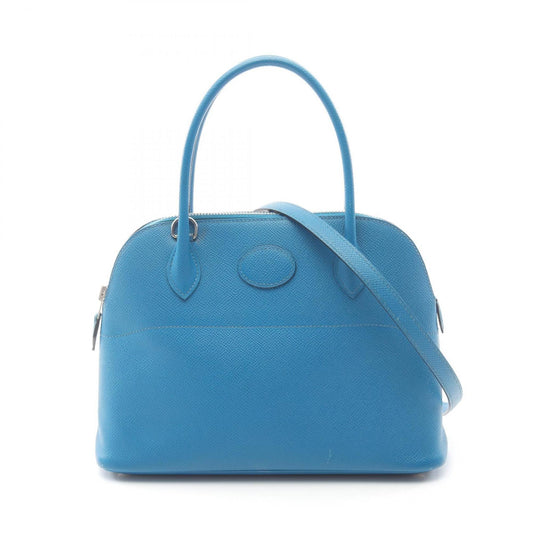 Hermes Green Leather Handbag ( )