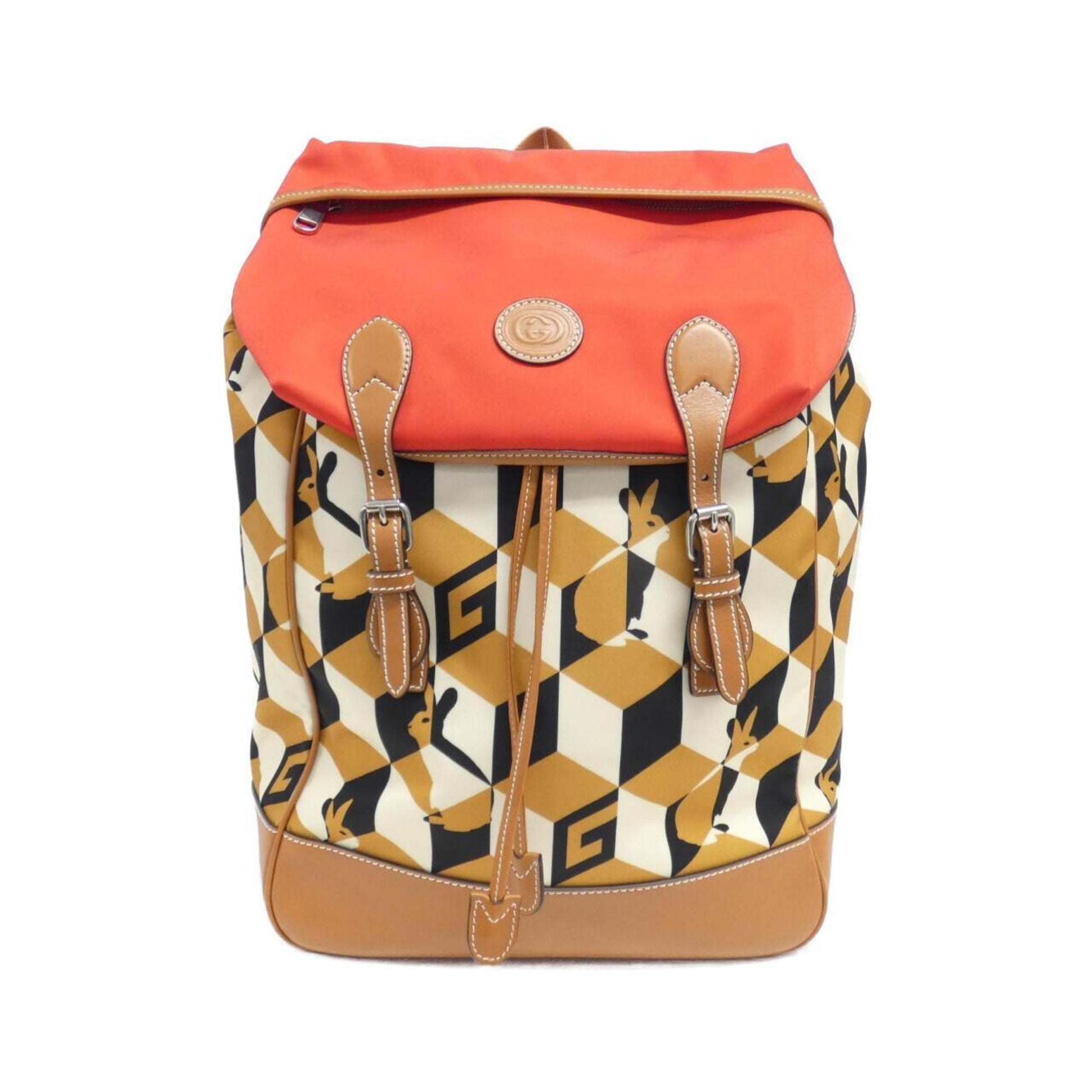 Gucci Nylon Leather Backpack