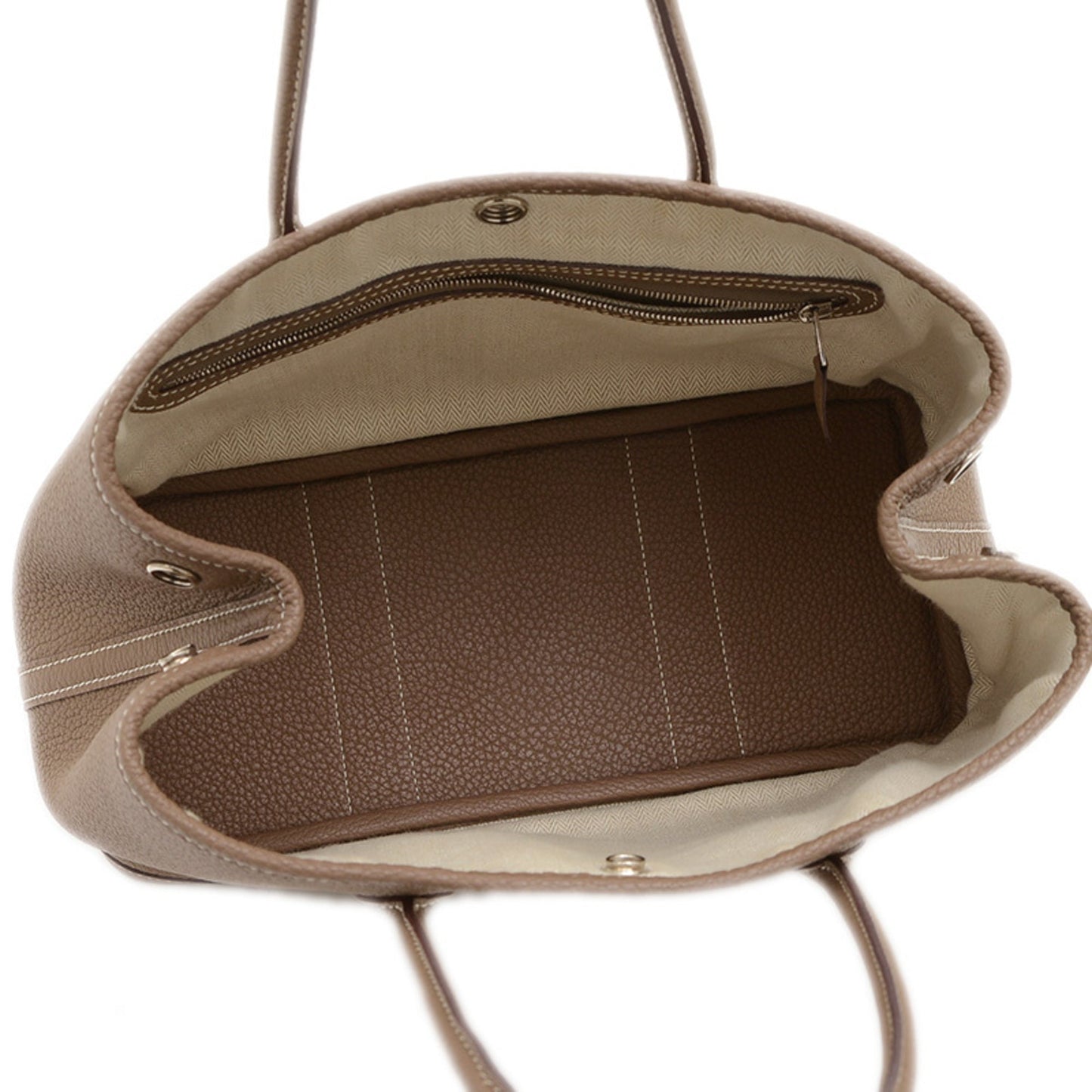 Hermes Garden Etoupe Gray Negonda Leather Tote Bag ( )