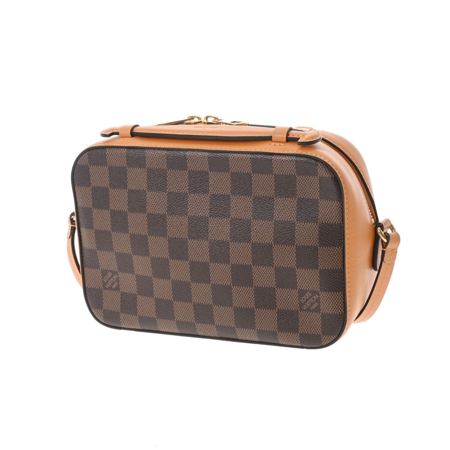 LOUIS VUITTON Damier Santa Monica Saffron Women's Canvas Shoulder Bag