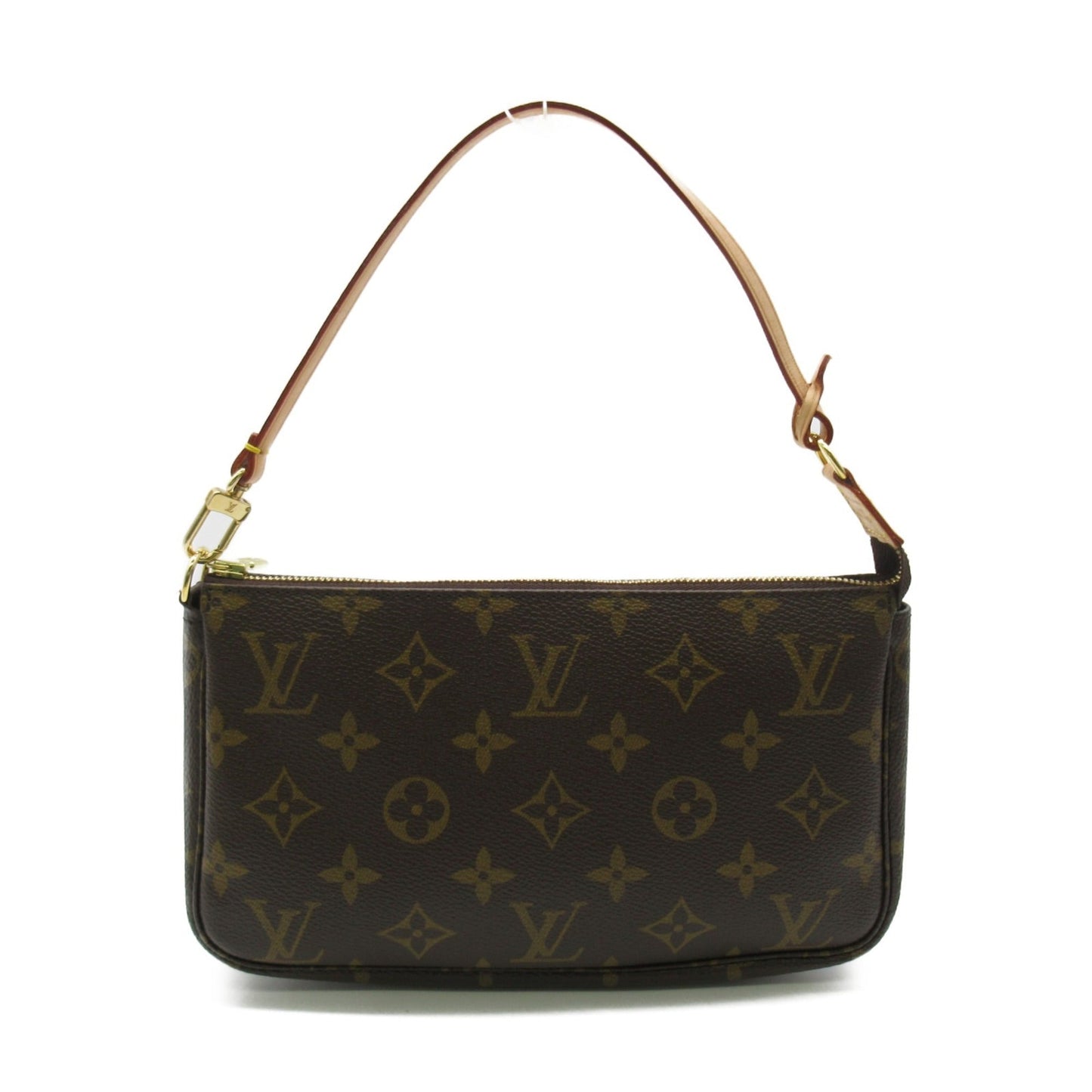 LOUIS VUITTON Pochette Accessoires Accessory Pouch Brown Monogram PVC coated canvas Clutch