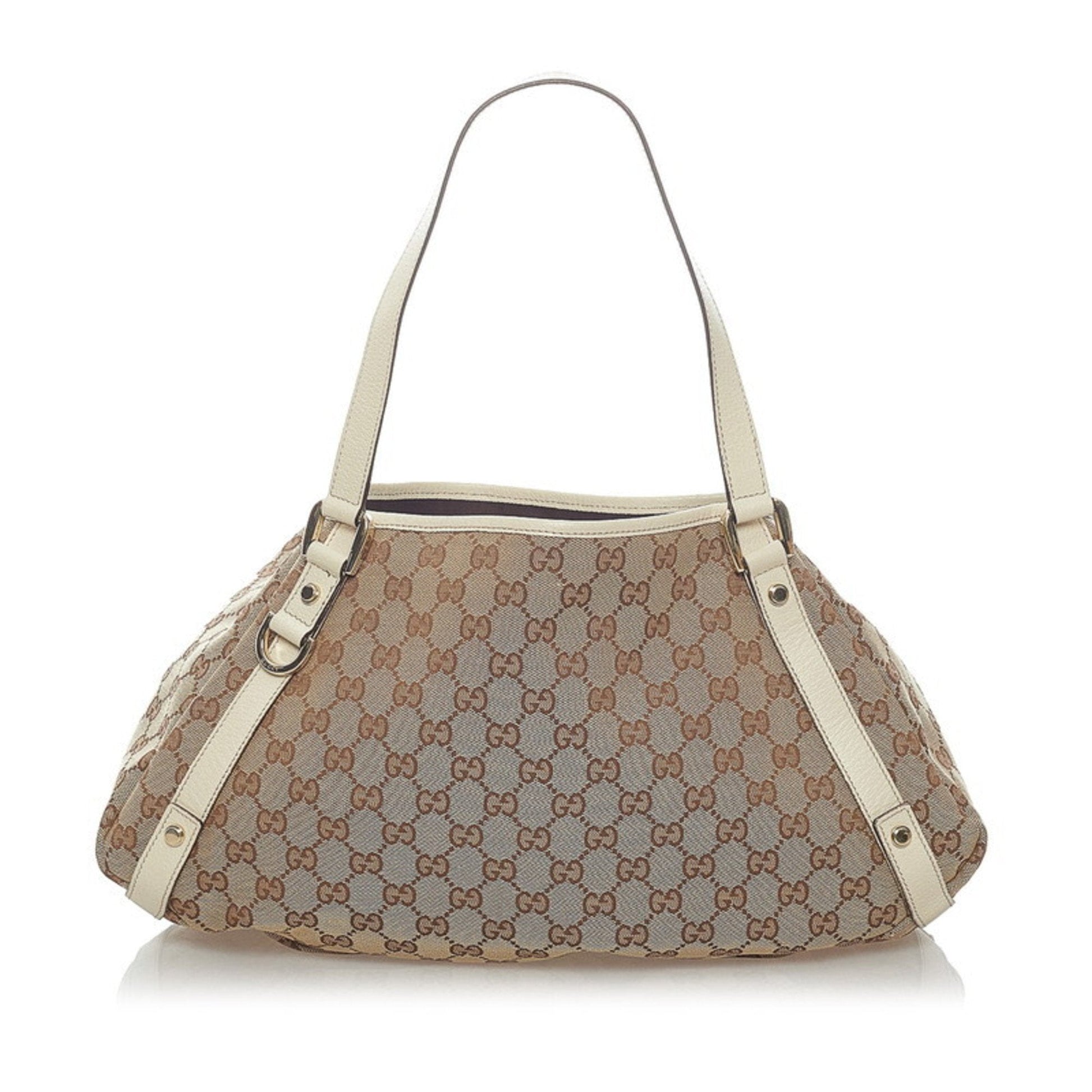 Gucci Lou Leather Canvas Tote